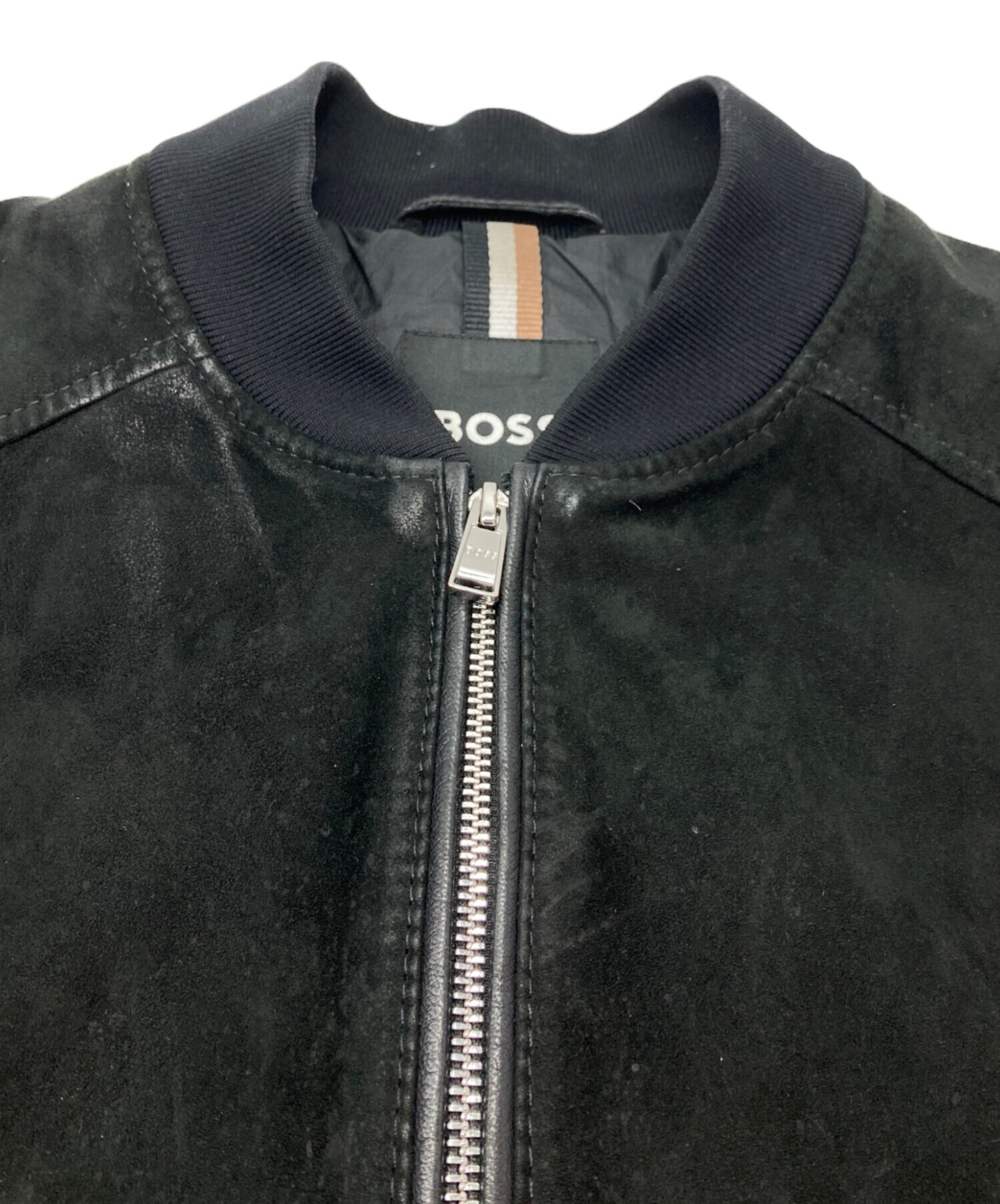 中古・古着通販】BOSS (ボス) Malbano 1 レザージャケット ブラック