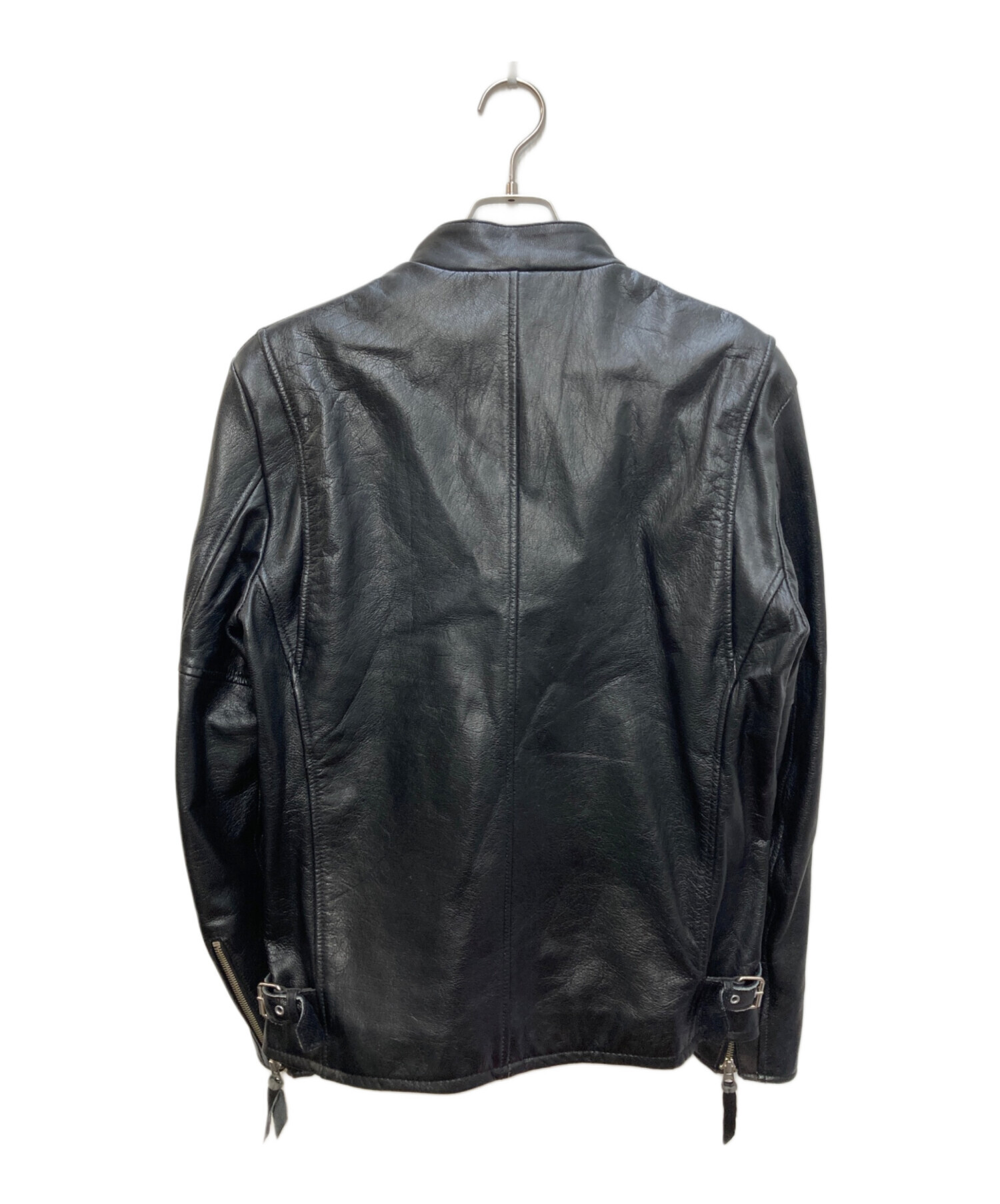 Schott シングルライダースジャケット ゴートスキン 中古・古着通販】Schott (ショット) ゴートスキン シングルライダース