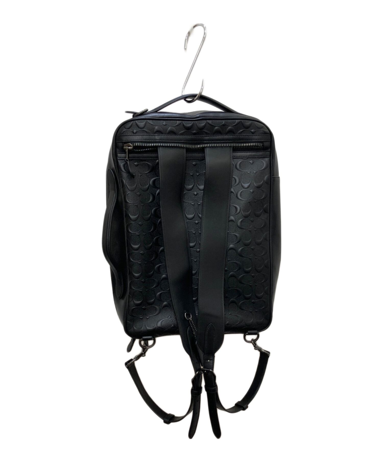 ぶ*う様 COACH グラハム　レザー ビジネスバック 3ウェイ バックパック 中古・古着通販】COACH (コーチ) グラハム3Wayバッグパック ブラック