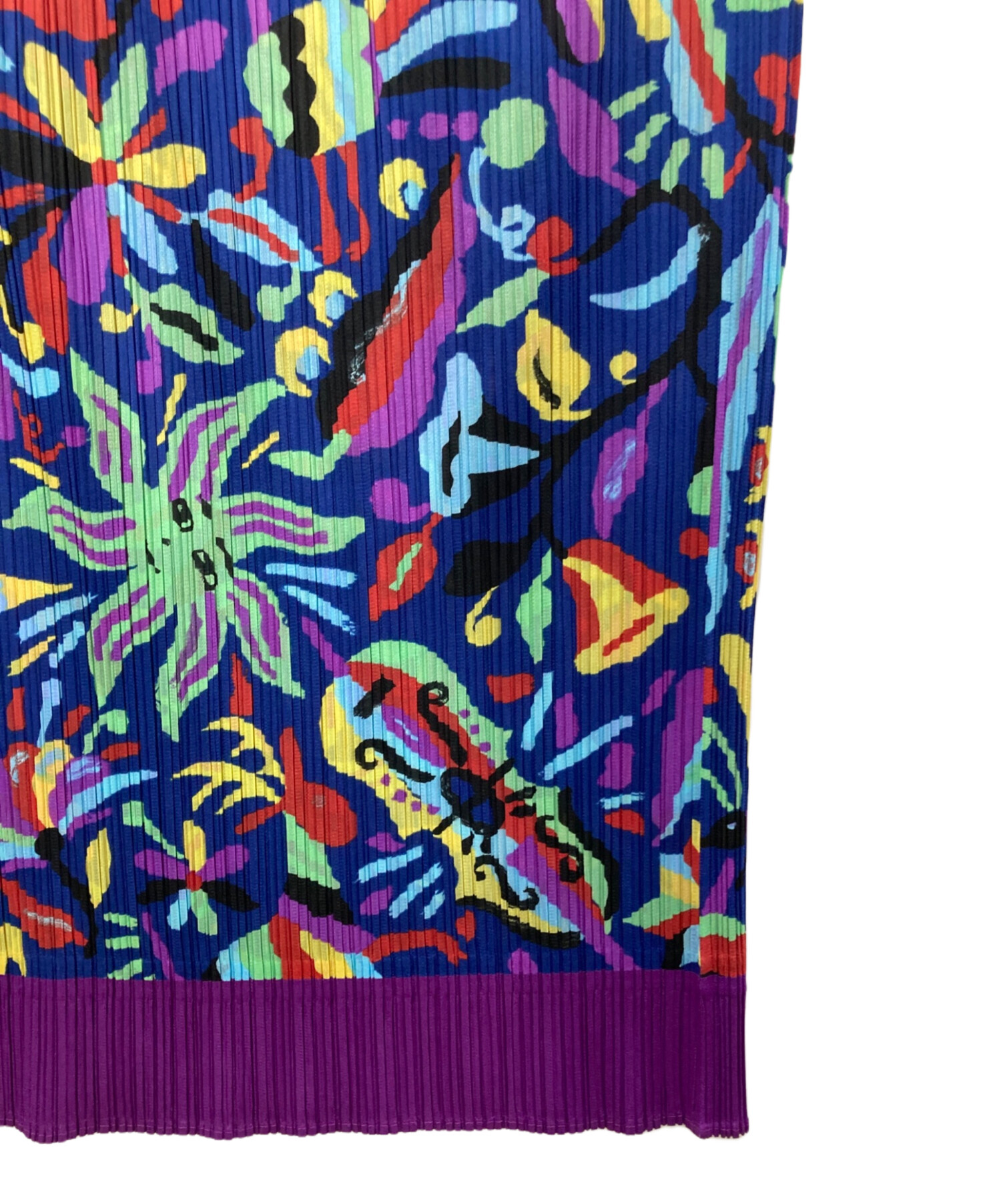 【美品】PLEATSPLEASE プリーツプリーズ フラワードローイングプリント 中古・古着通販】PLEATS PLEASE (プリーツプリーズ) フラワープリント