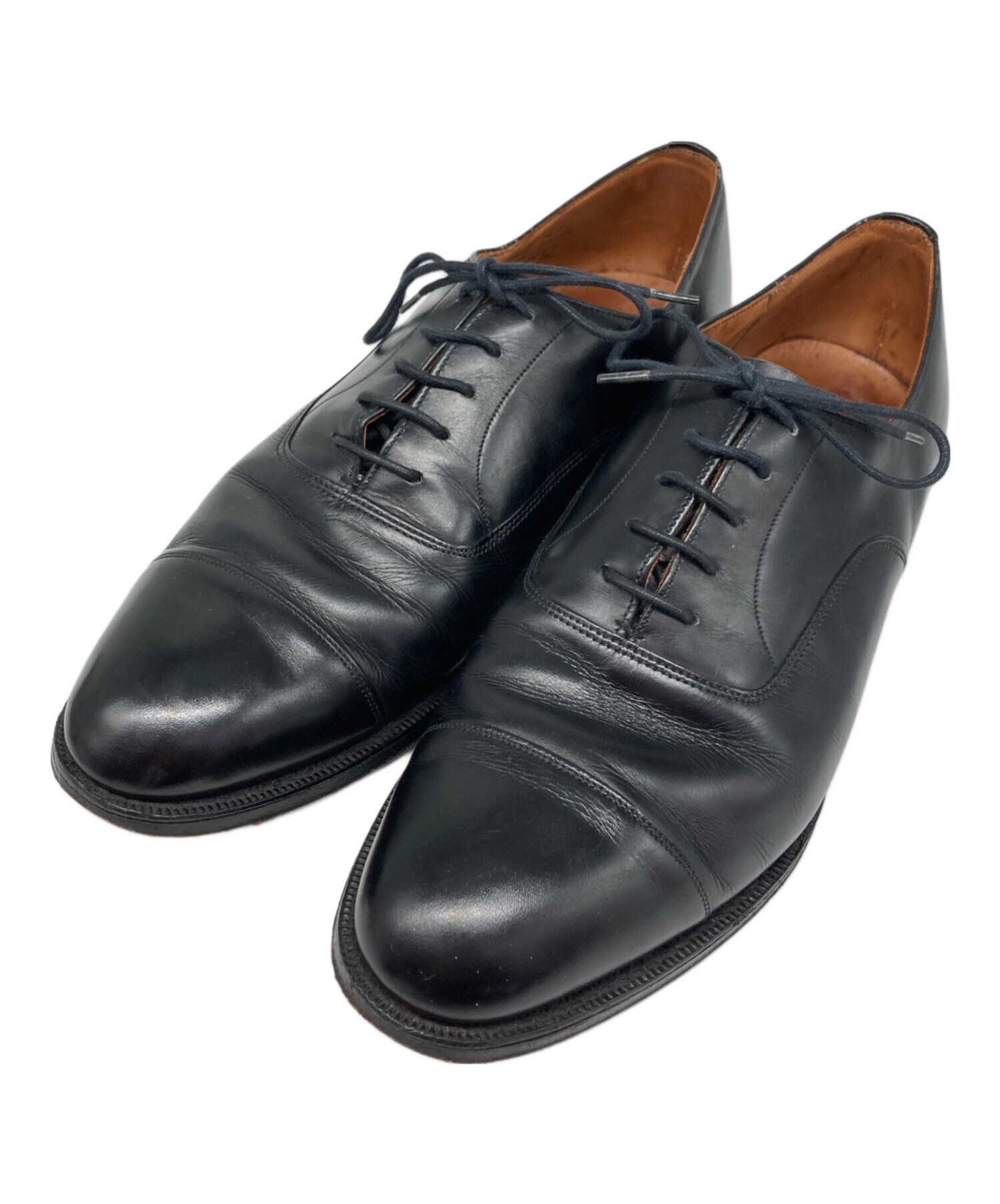Church's チャーチ ストレートチップ ブラック レザー 中古・古着通販】CHURCH'S (チャーチ) ストレートチップレザーシューズ