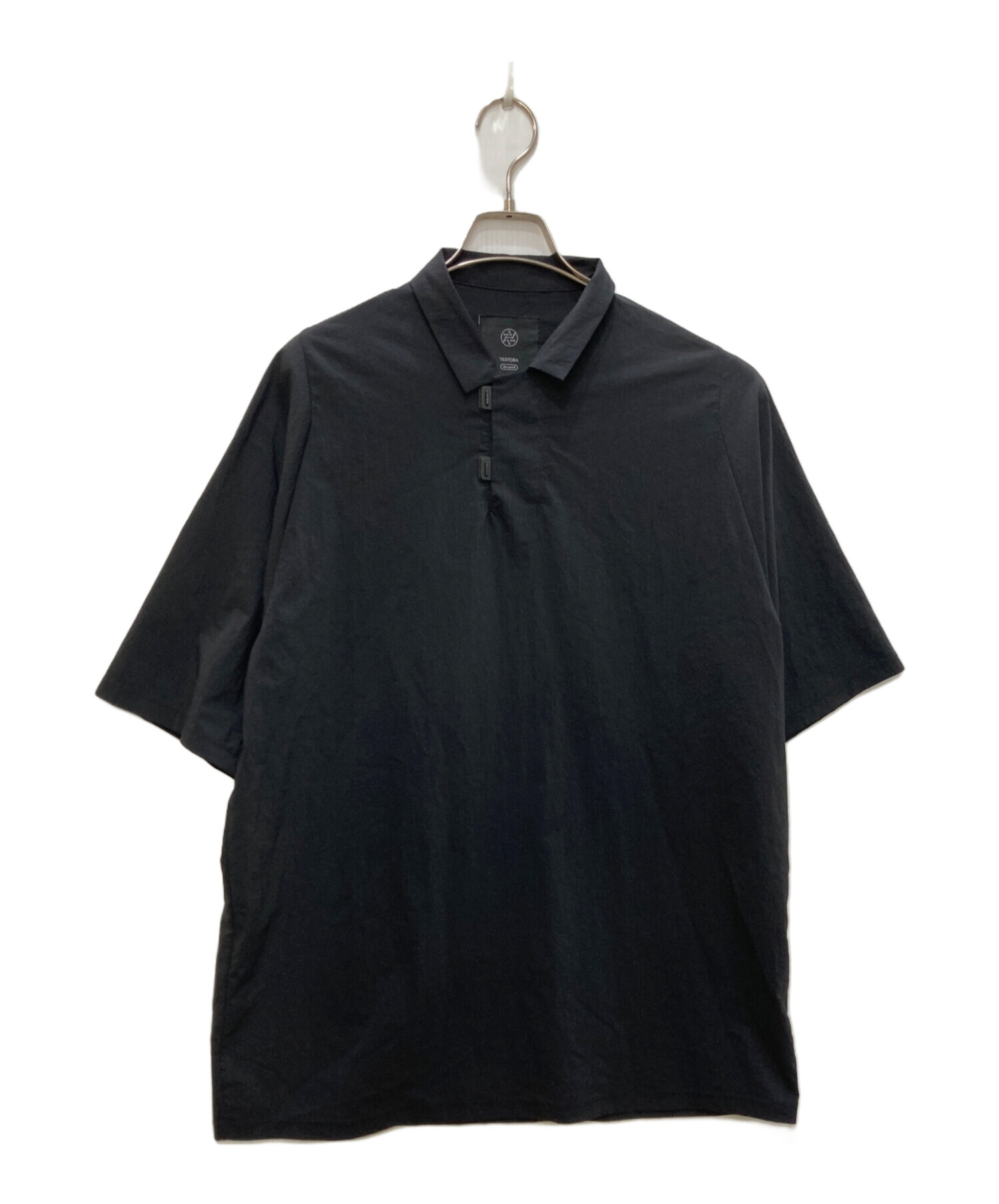 TEATORA DR 2 テアトラ POLO ブラック 黒 中古・古着通販】TEATORA (テアトラ) CAPSULESNAP POLO SHIRT DR