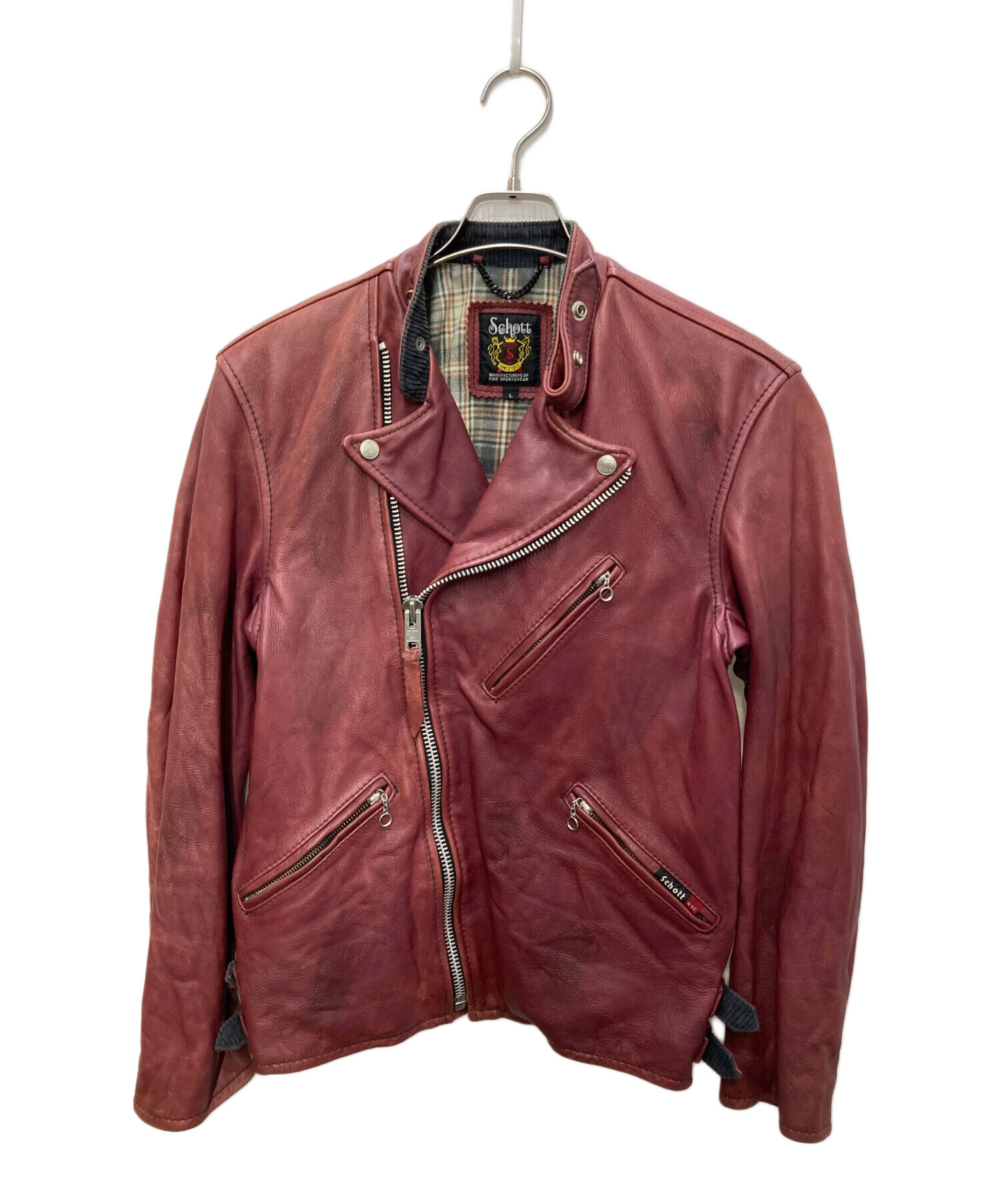 中古・古着通販】Schott (ショット) ダブルライダースジャケット