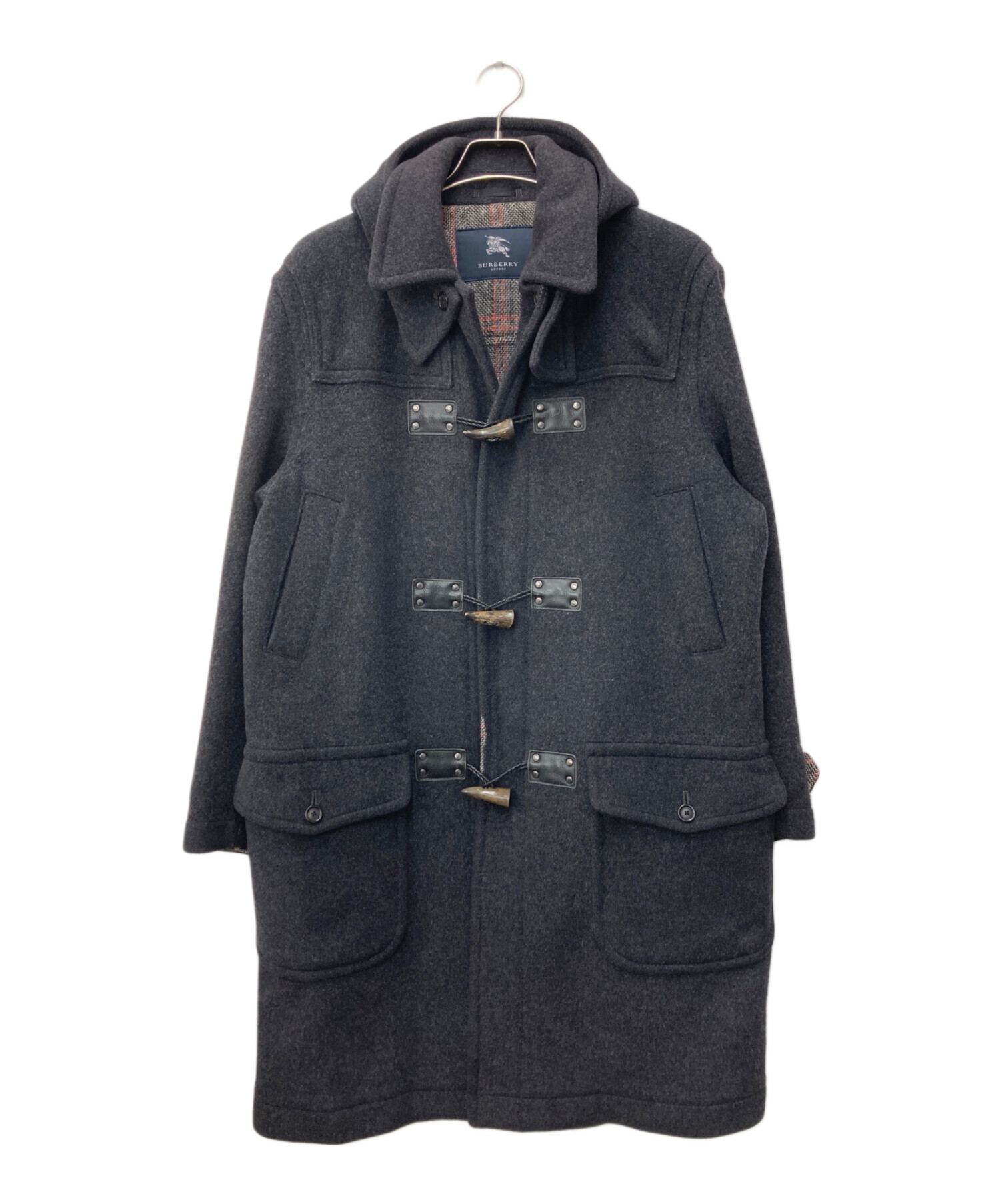 美品✨バーバリーロンドン ダッフルコート フード付 白 ホワイト 40 Lサイズ 中古・古着通販】BURBERRY LONDON (バーバリーロンドン) ダッフル