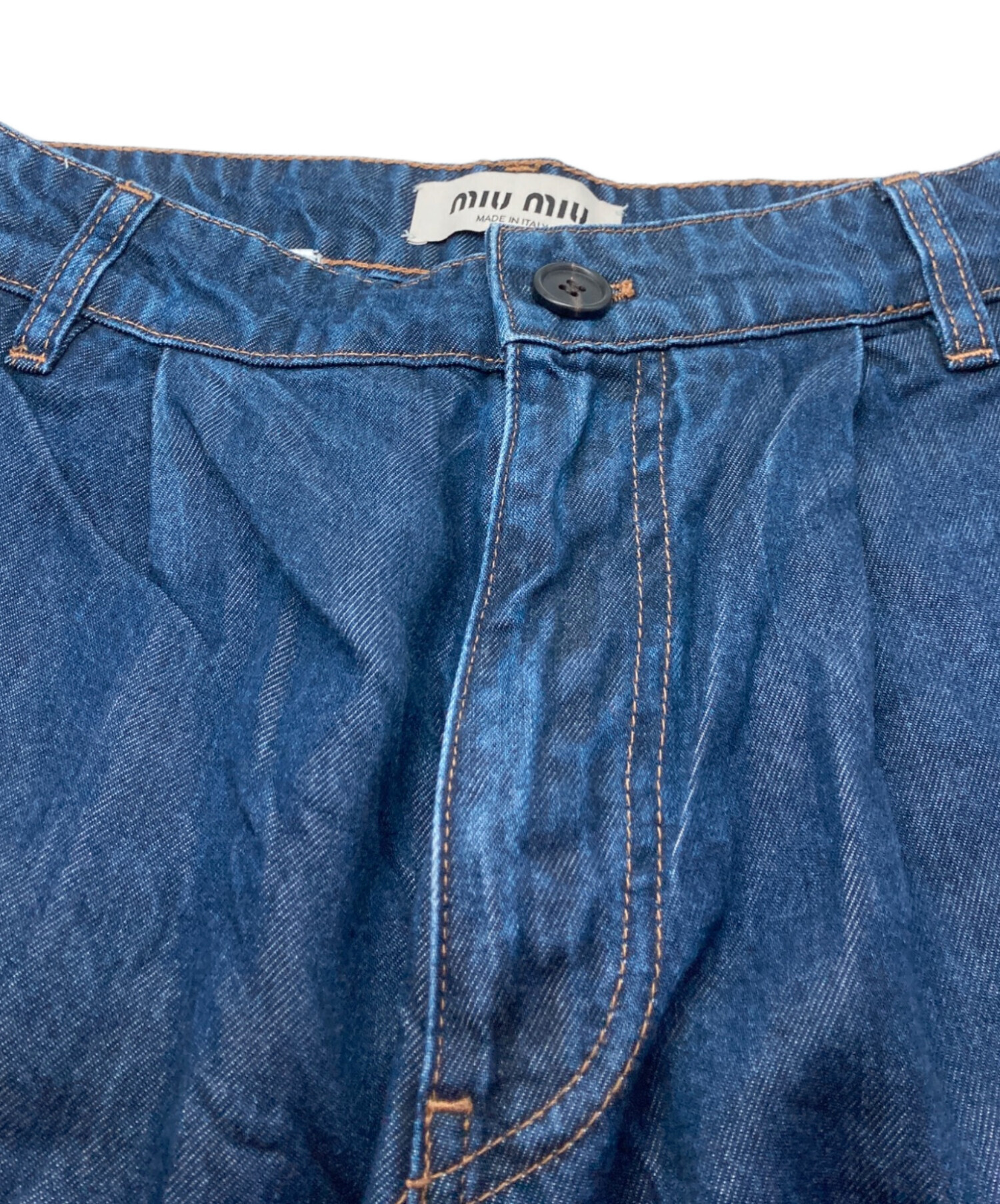 中古・古着通販】MIU MIU (ミュウミュウ) デニムパンツ インディゴ