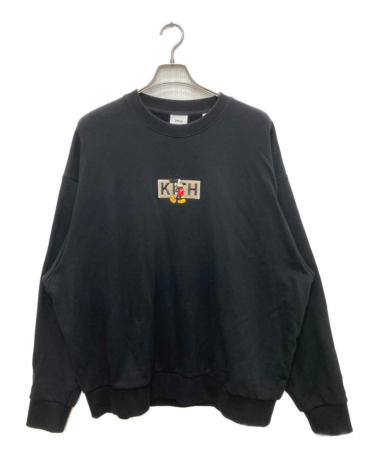 美品！KITH キス ロゴ 刺繍 スウェット シャツ XL 中古・古着通販】KITH (キス) DISNEYクルーネックスウェット ブラック