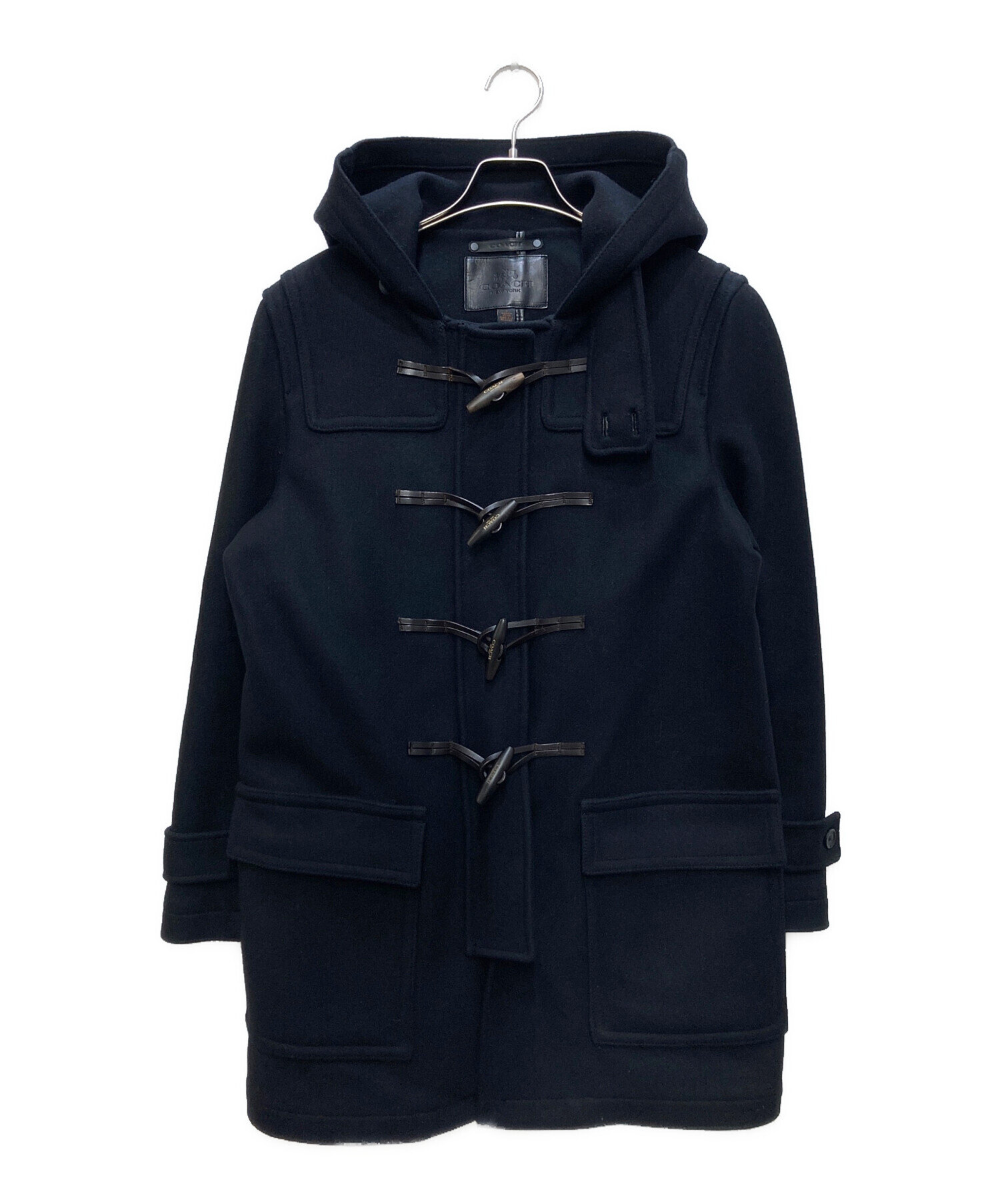 R*O様 COACH レディース ダッフルコート 中古・古着通販】COACH (コーチ) ダッフルコート ブラック サイズ:S