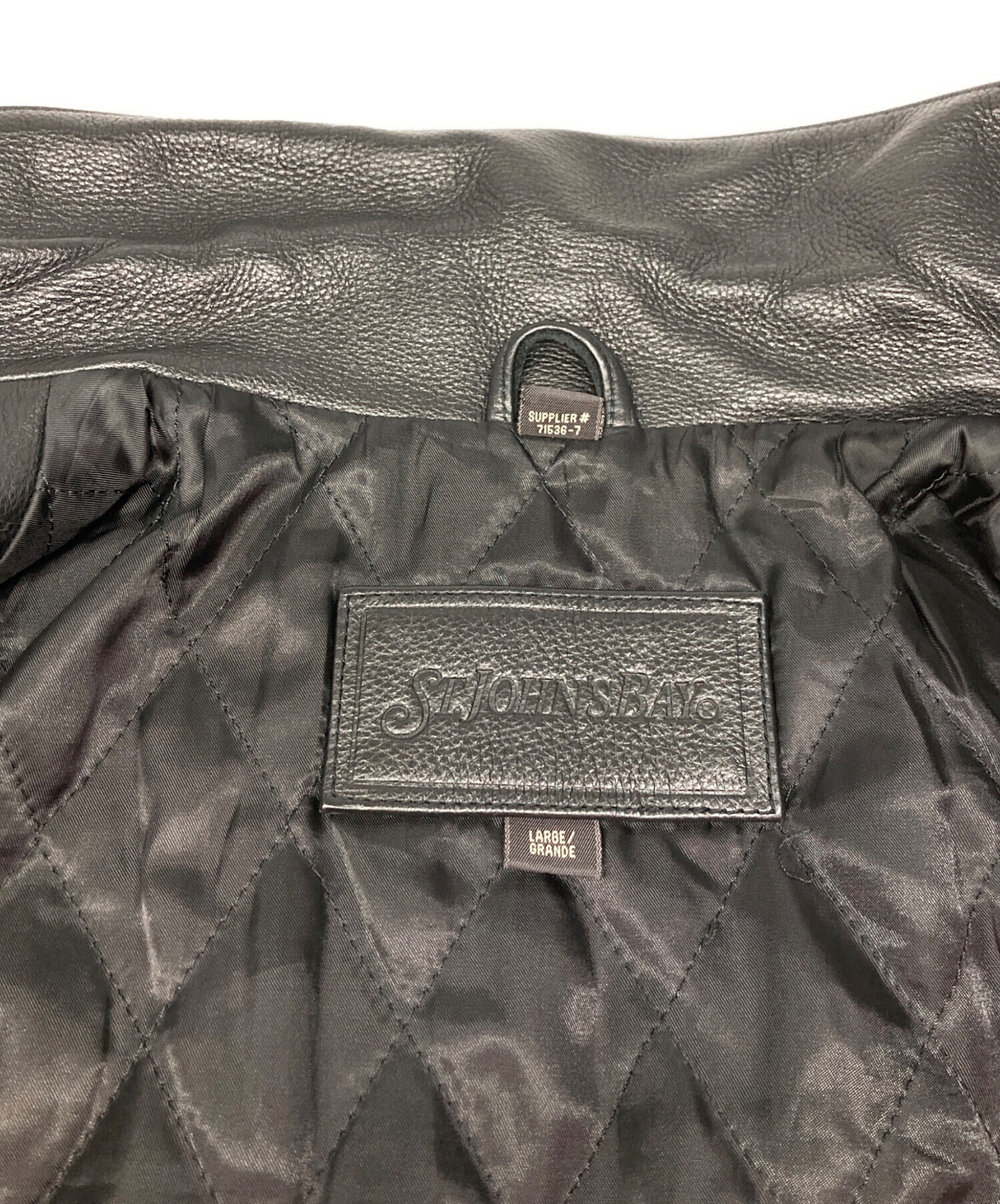 中古・古着通販】ST JOHN'S BAY (セントジョンズベイ) レザーカー
