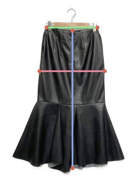 中古・古着通販】ENFOLD (エンフォルド) シンセティックレザーペプラム