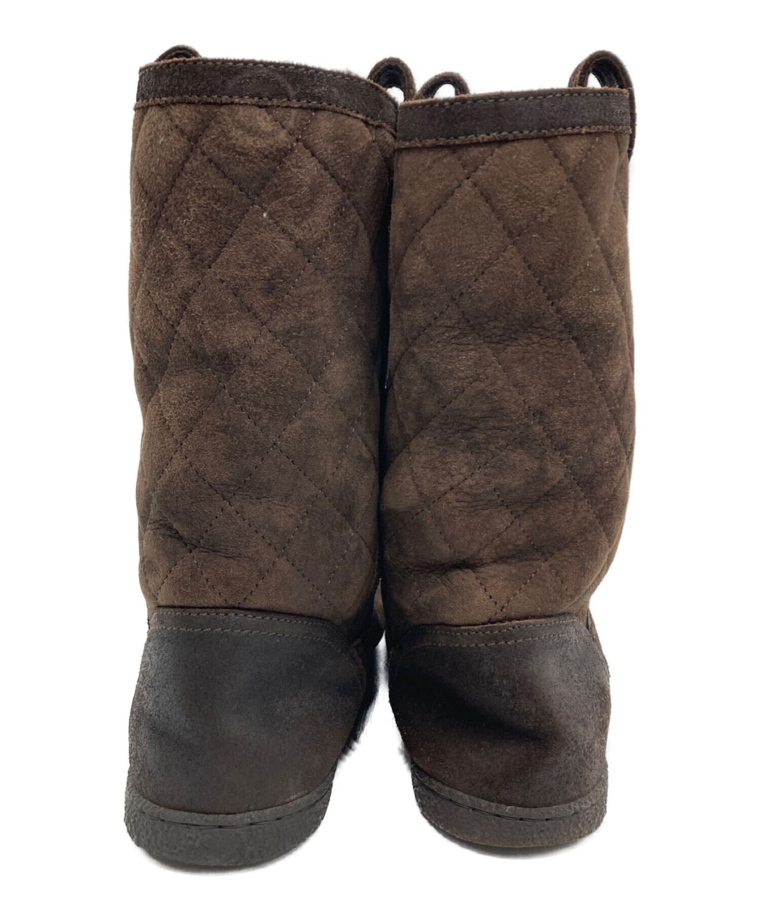 中古・古着通販】CHANEL (シャネル) ココマーク付ムートンブーツ