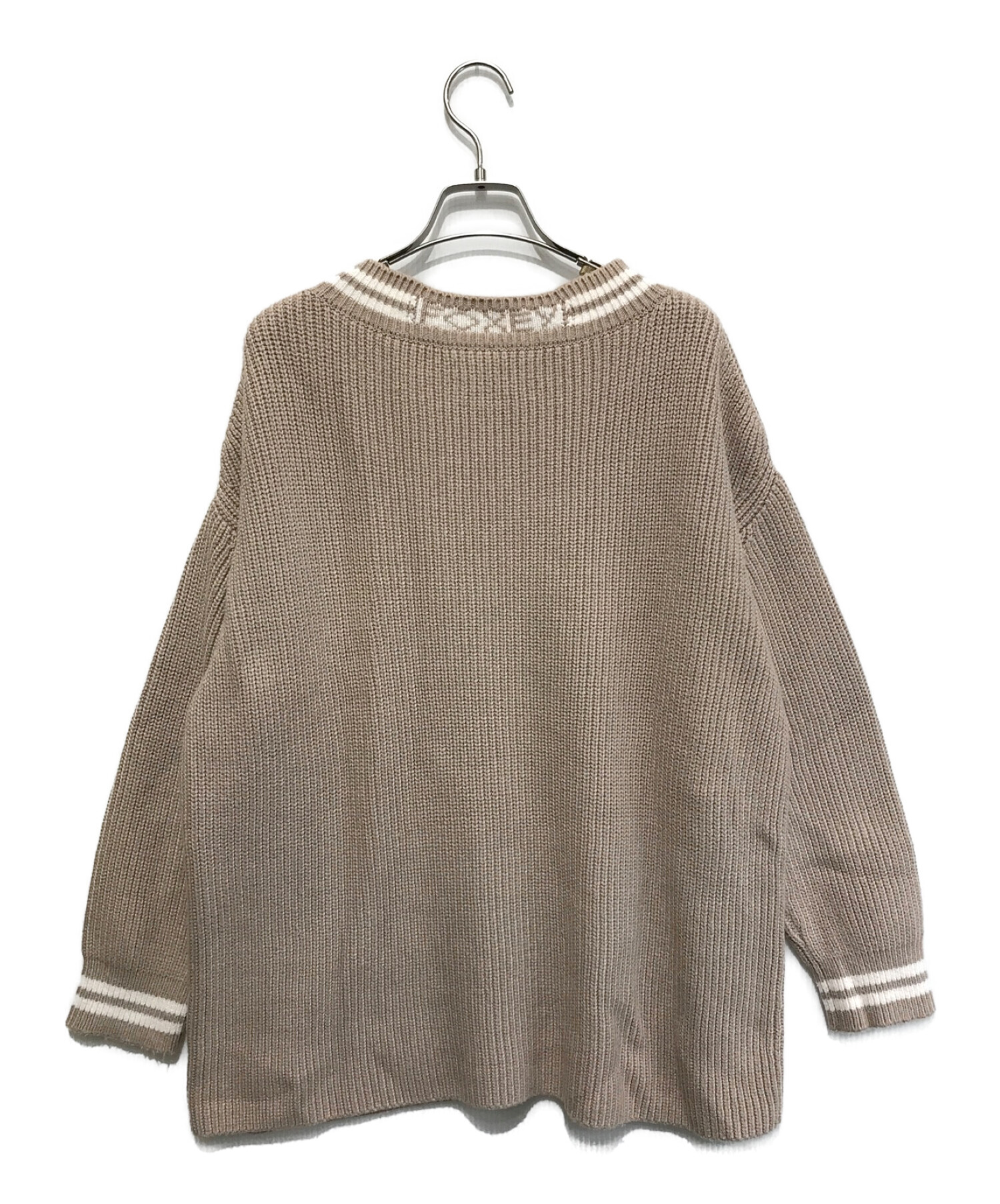 中古・古着通販】FOXEY (フォクシー) ネックロゴスポーツニット