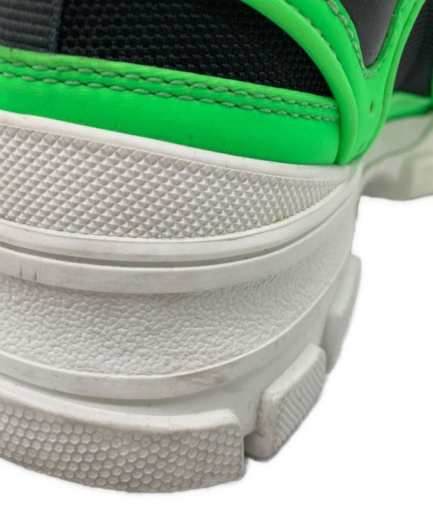 【GUCCI最終値下げオーストリッチ2021年デザイン】グリーン27.5cm GUCCI最終値下げオーストリッチ2021年デザイン】グリーン27.5cm