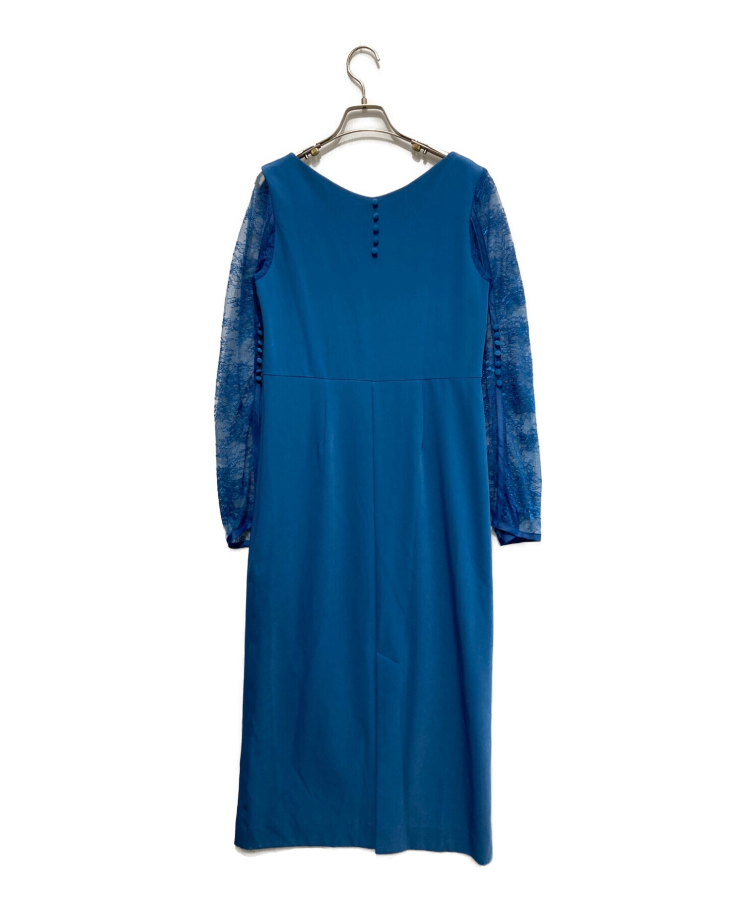 【タグ付き・新品】Ameri VINTAGE DRESS ブルー 中古・古着通販】Ameri (アメリ) LACE DRESSブルーワンピース