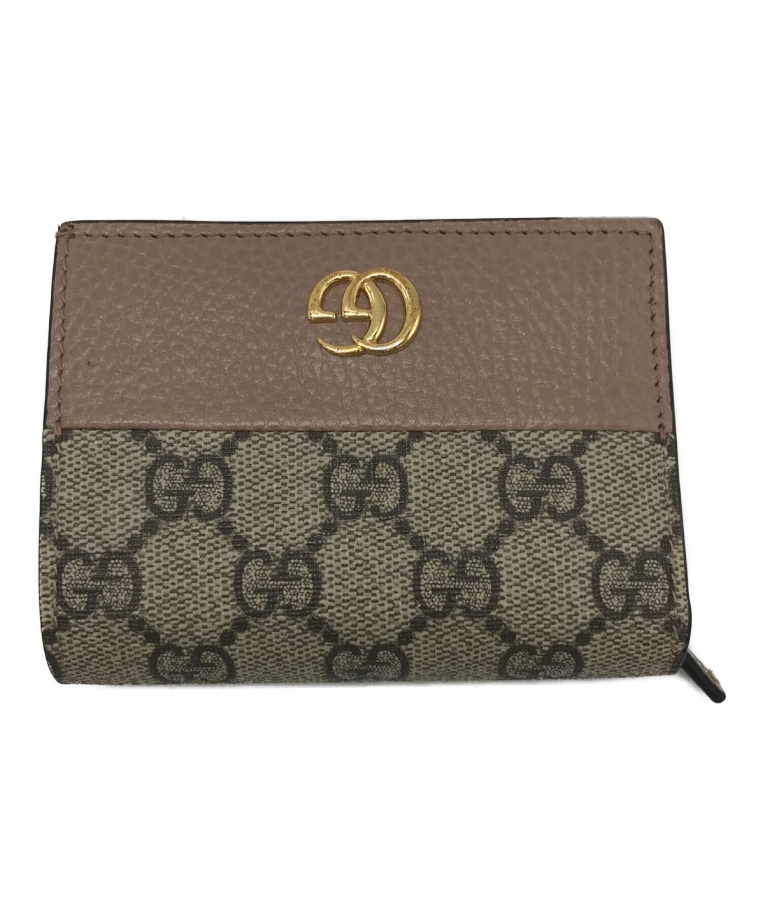 中古・古着通販】GUCCI (グッチ) カードケース ウォレット ベージュ  