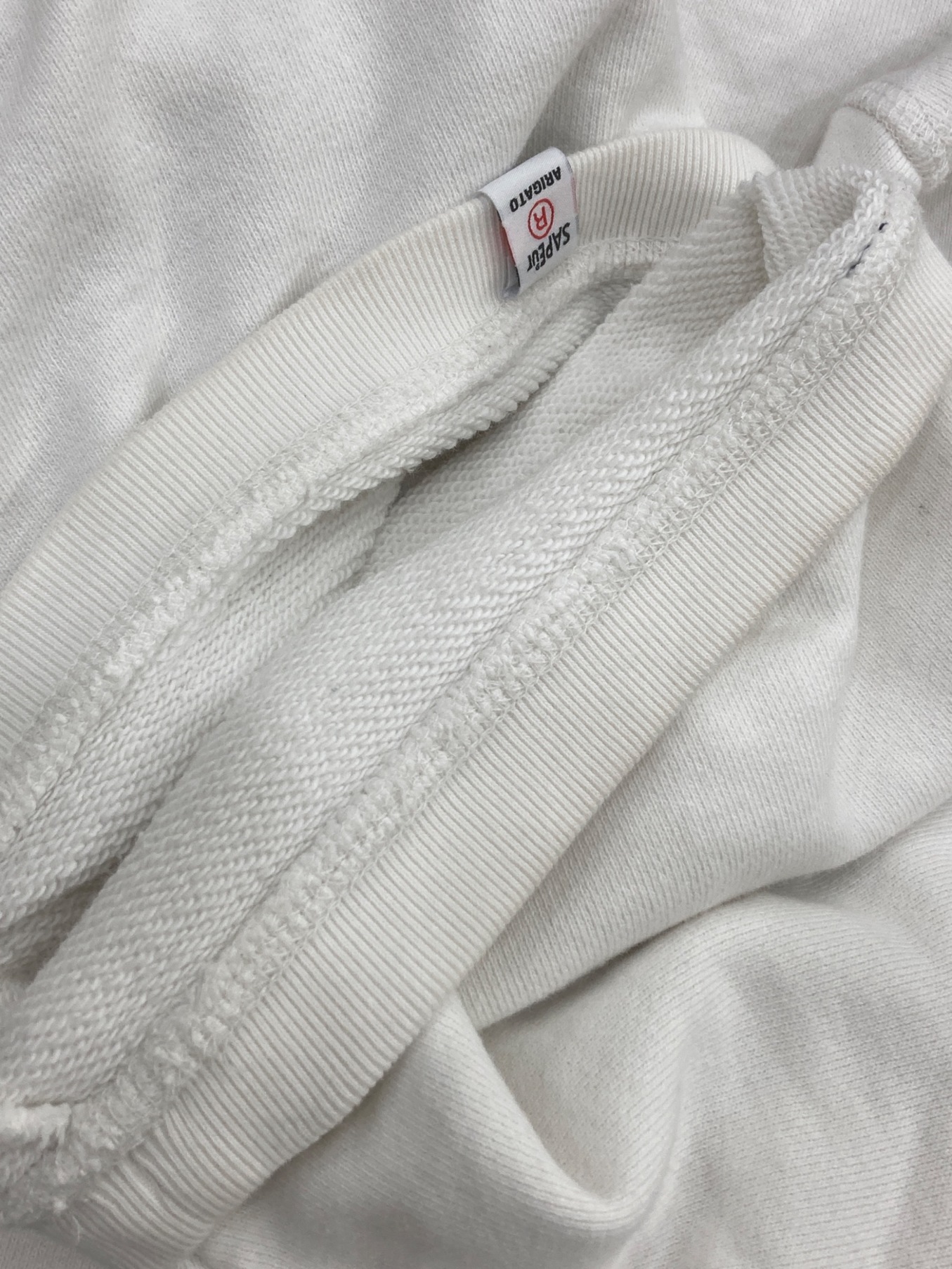 中古・古着通販】SAPEur (サプール) S/Sプリントスウェット ホワイト