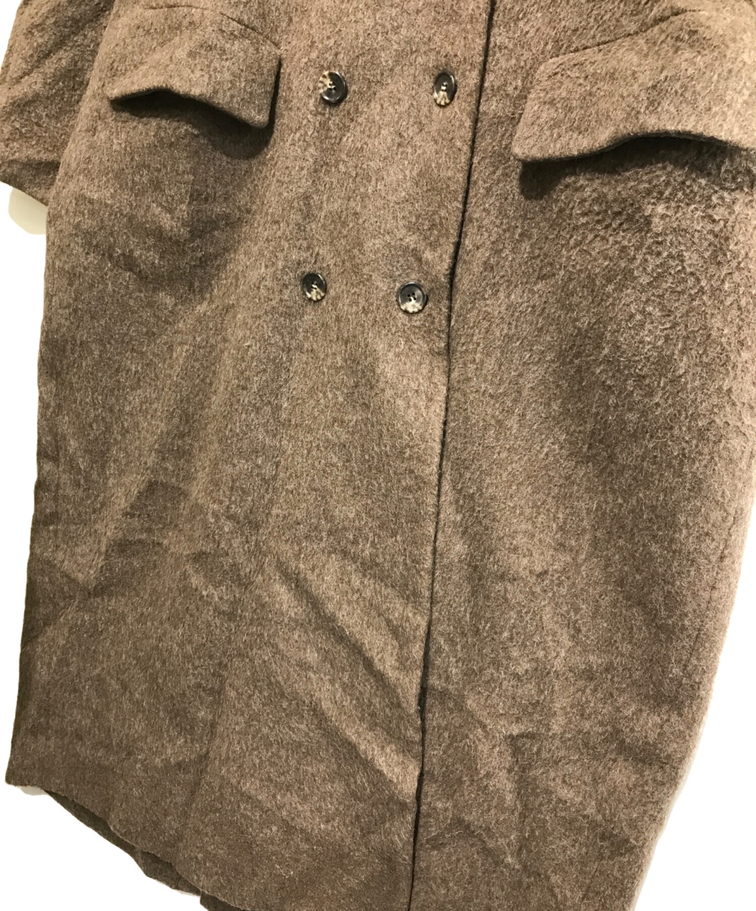 新品未使用CLANE DOUBLE WOOL LONG COAT CLANE - ダブルウール ロングコート - DOUBLE WOOL LONG COAT - GREY