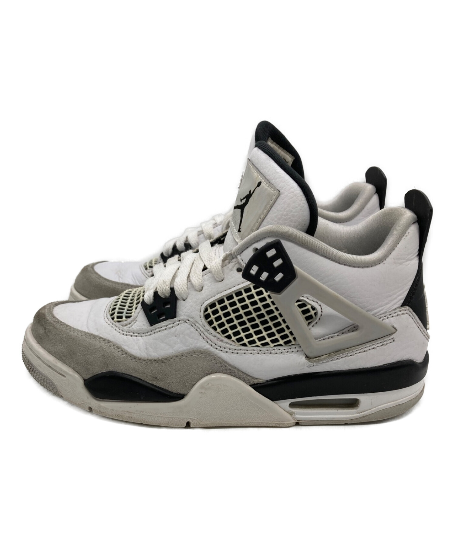 中古・古着通販】NIKE (ナイキ) GS AIR JORDAN 4 RETRO ホワイト 