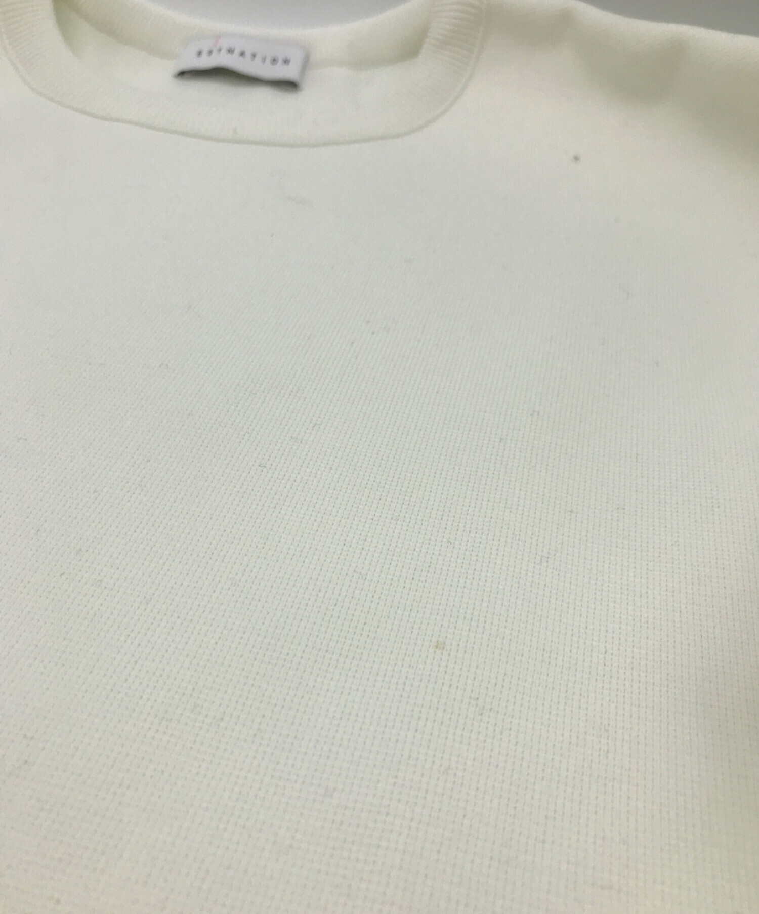 【希少　美品】 ESTNATION ミラノリブサイドジップクルーネックニット 希少 美品】 ESTNATION ミラノリブサイドジップクルーネックニット