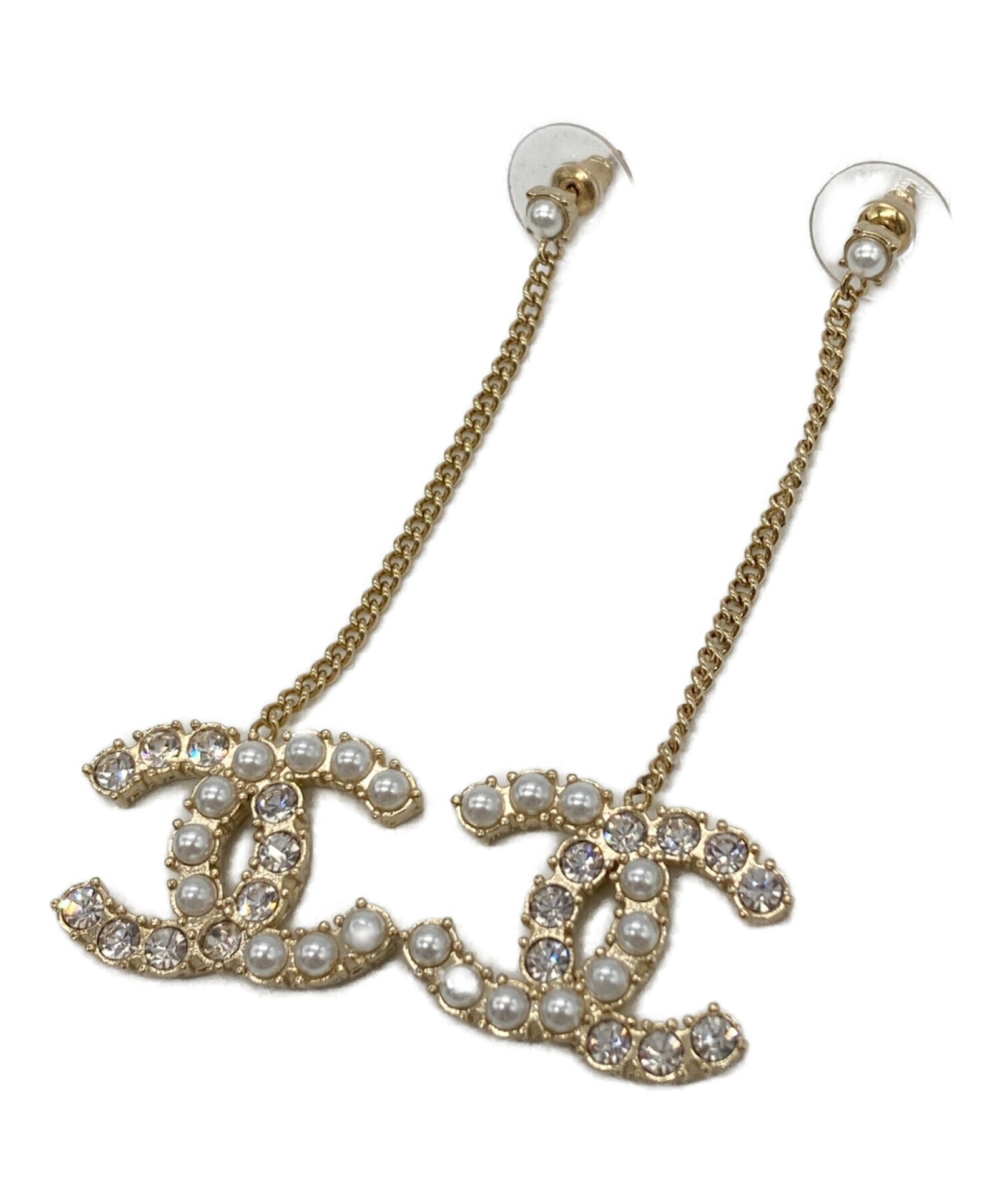 中古・古着通販】CHANEL (シャネル) ココマークビジューピアス 