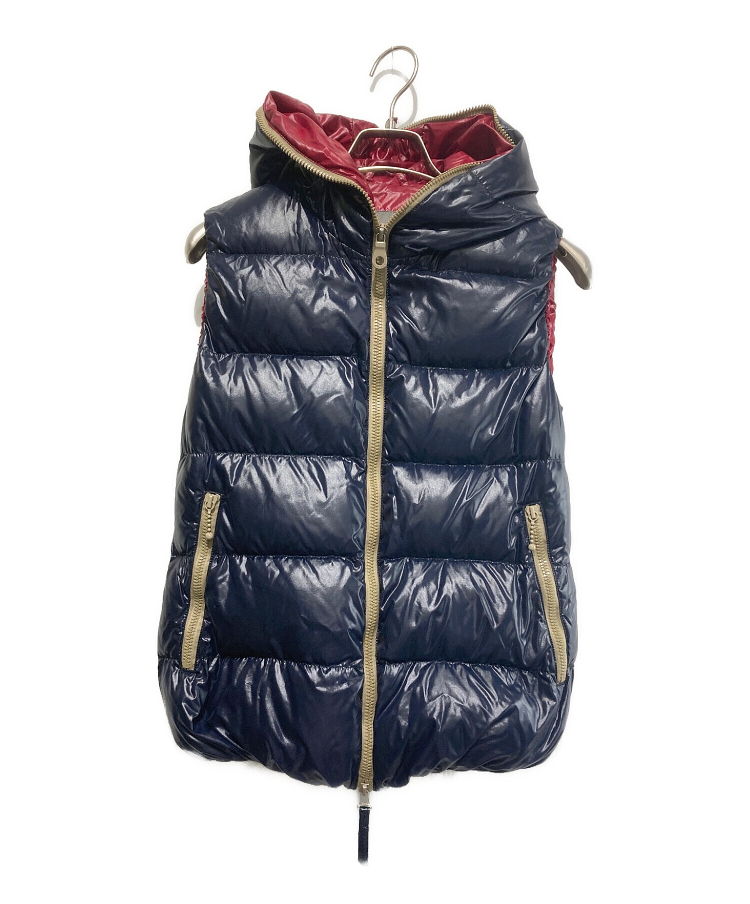 ラプーン　デュベチカ　ダウンベスト サイズ42 wool ネイビー 中古・古着通販】DUVETICA (デュベティカ) ダウンベスト ネイビー