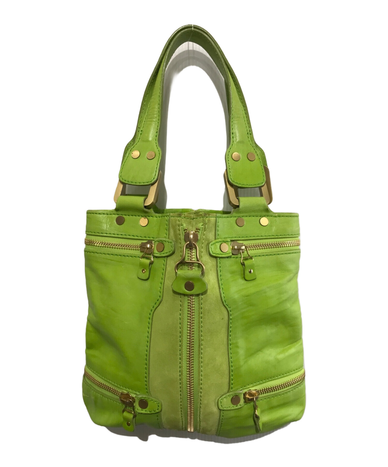 中古・古着通販】JIMMY CHOO (ジミーチュウ) レザートートバッグ 