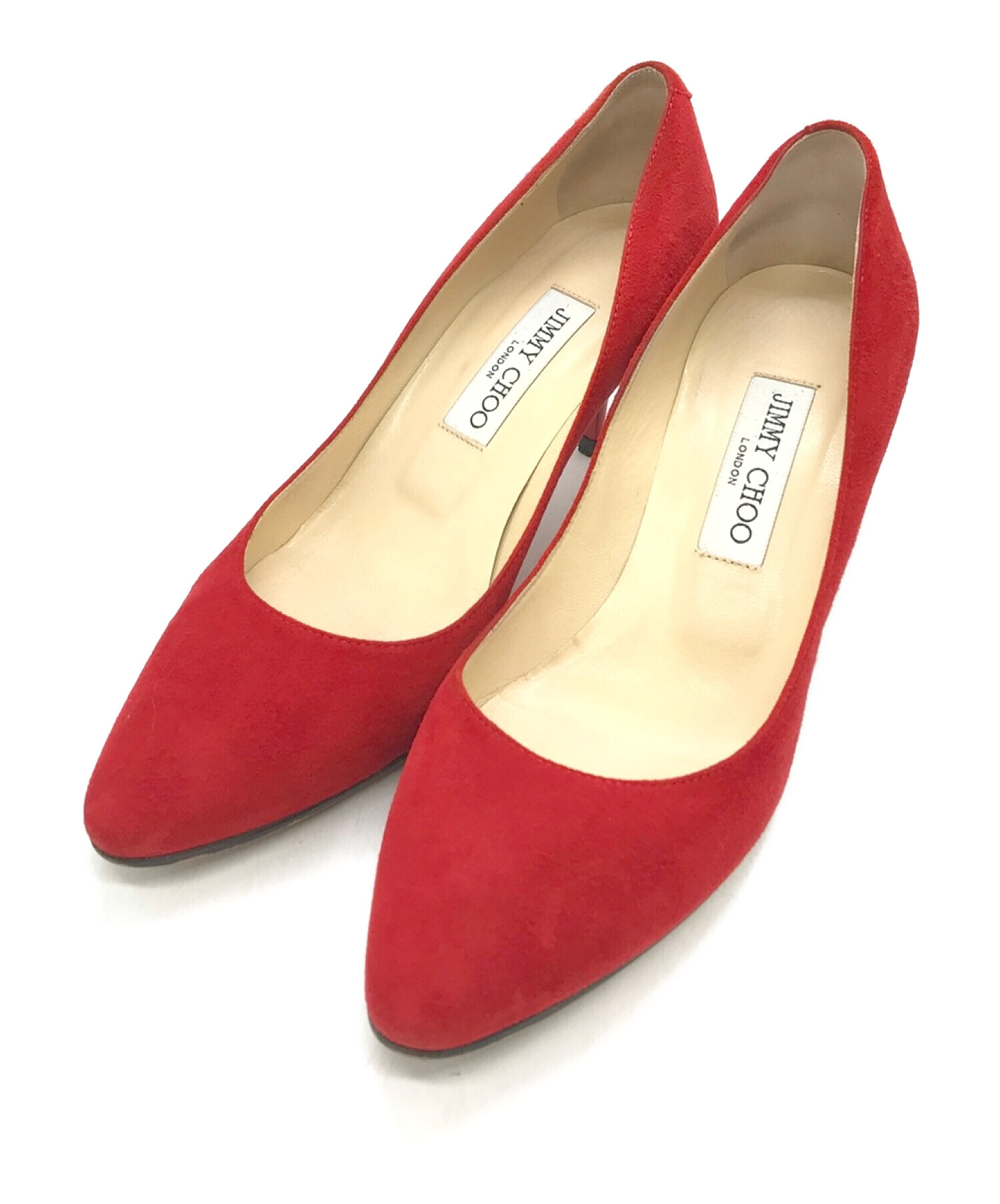 ジミーチュウ☆スウェードパンプス JIMMY CHOO ジミーチュウ ストーン