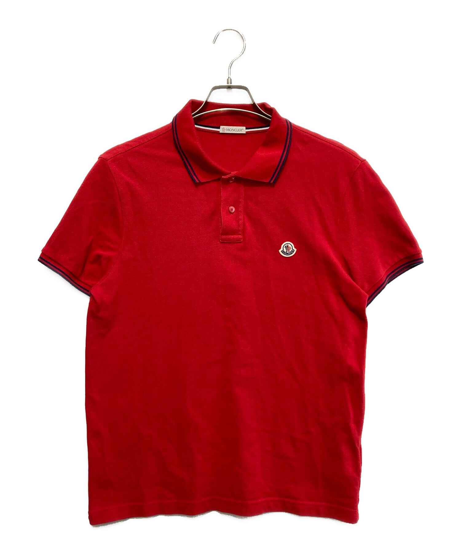モンクレール MAGLIA POLO MANICA CORTA 胸ロゴワッペン半袖ポロシャツ