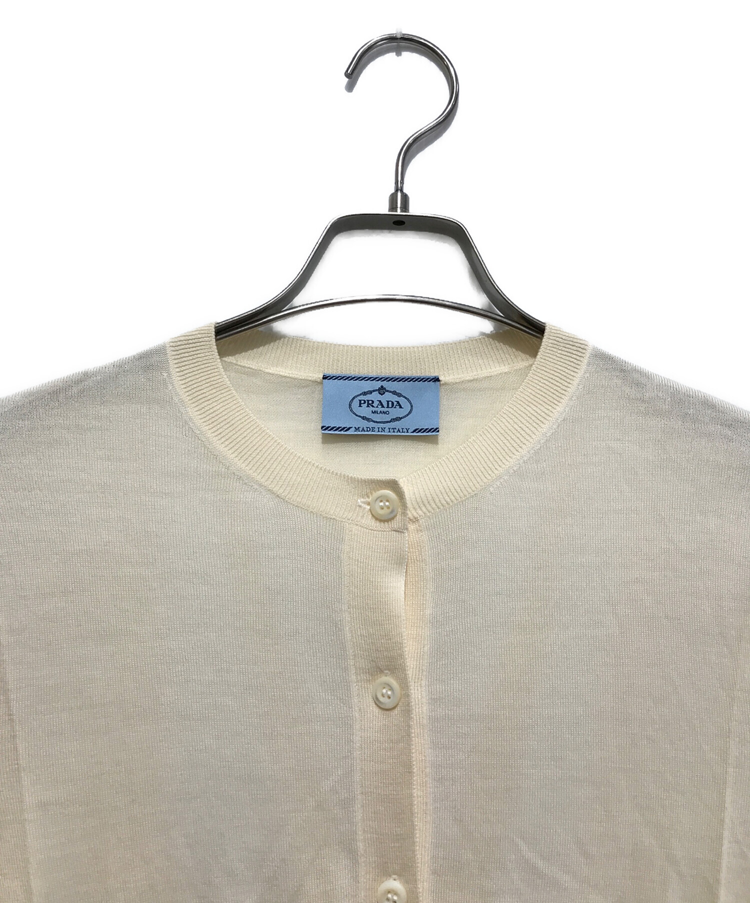 中古・古着通販】PRADA (プラダ) バージンウールニットカーディガン  