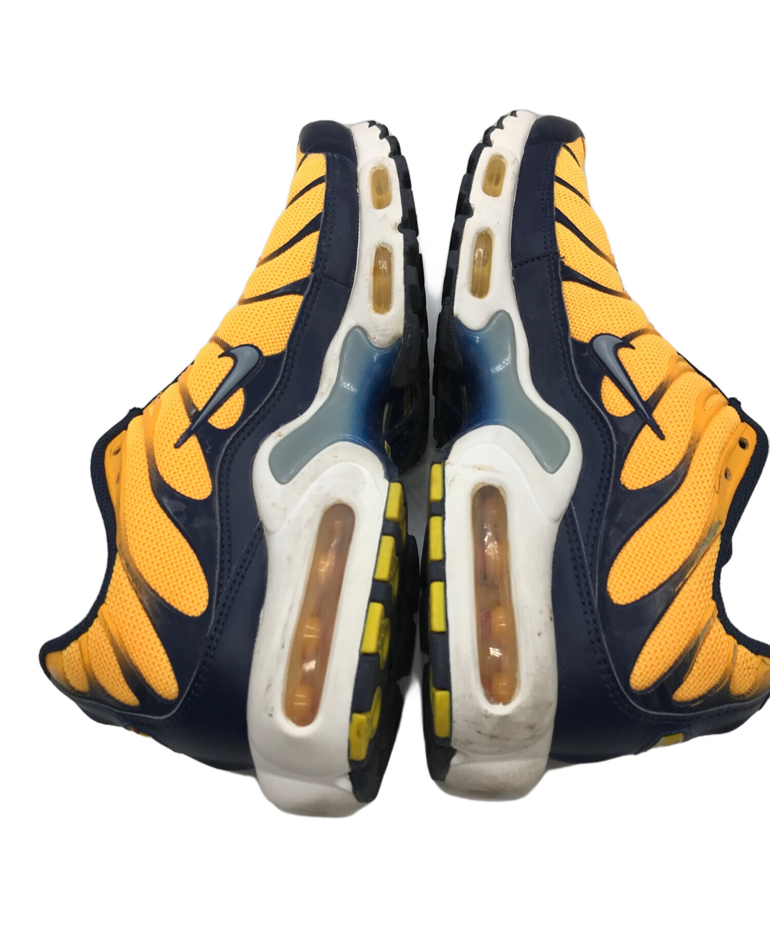 中古・古着通販】NIKE (ナイキ) AIR MAX PLUS SE イエロー×ネイビー 