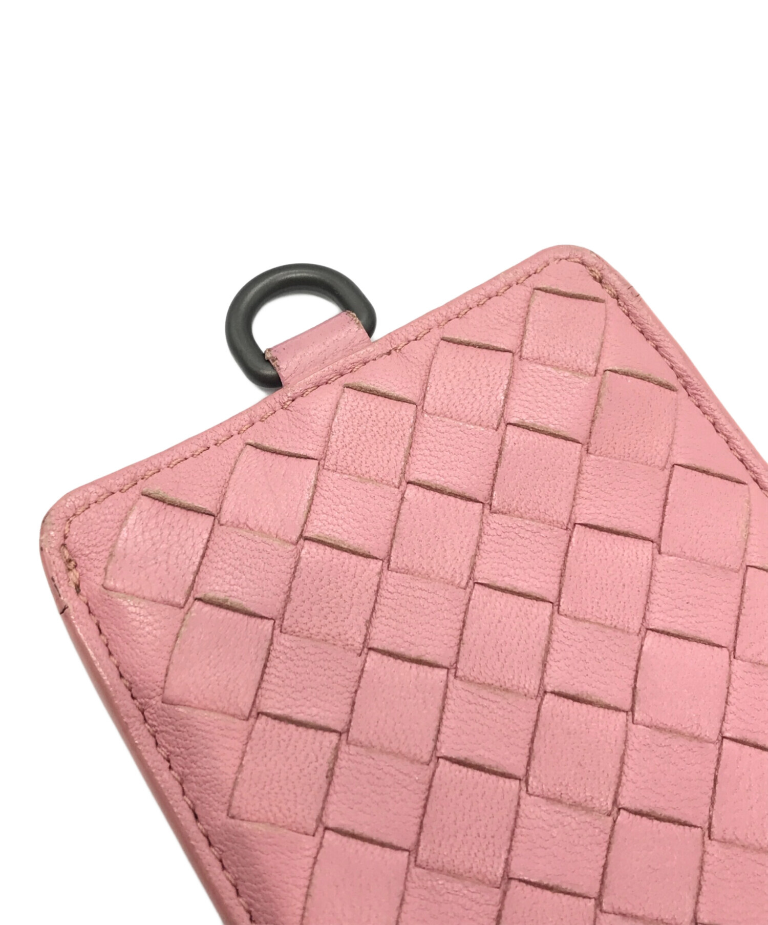 【BIGお買い物ラリー★30%OFFセール中】ボッテガヴェネタ BOTTEGAVENETA ケースイントレチャート ピンク レディース 中古 中古・古着通販】BOTTEGA VENETA (ボッテガベネタ) イントレチャート