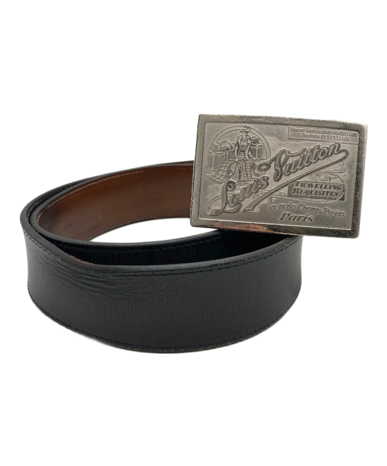 ルイヴィトン ベルト サンチュール ジーンズ バックル 本革 CA1806 中古・古着通販】LOUIS VUITTON (ルイ ヴィトン) サンチュール