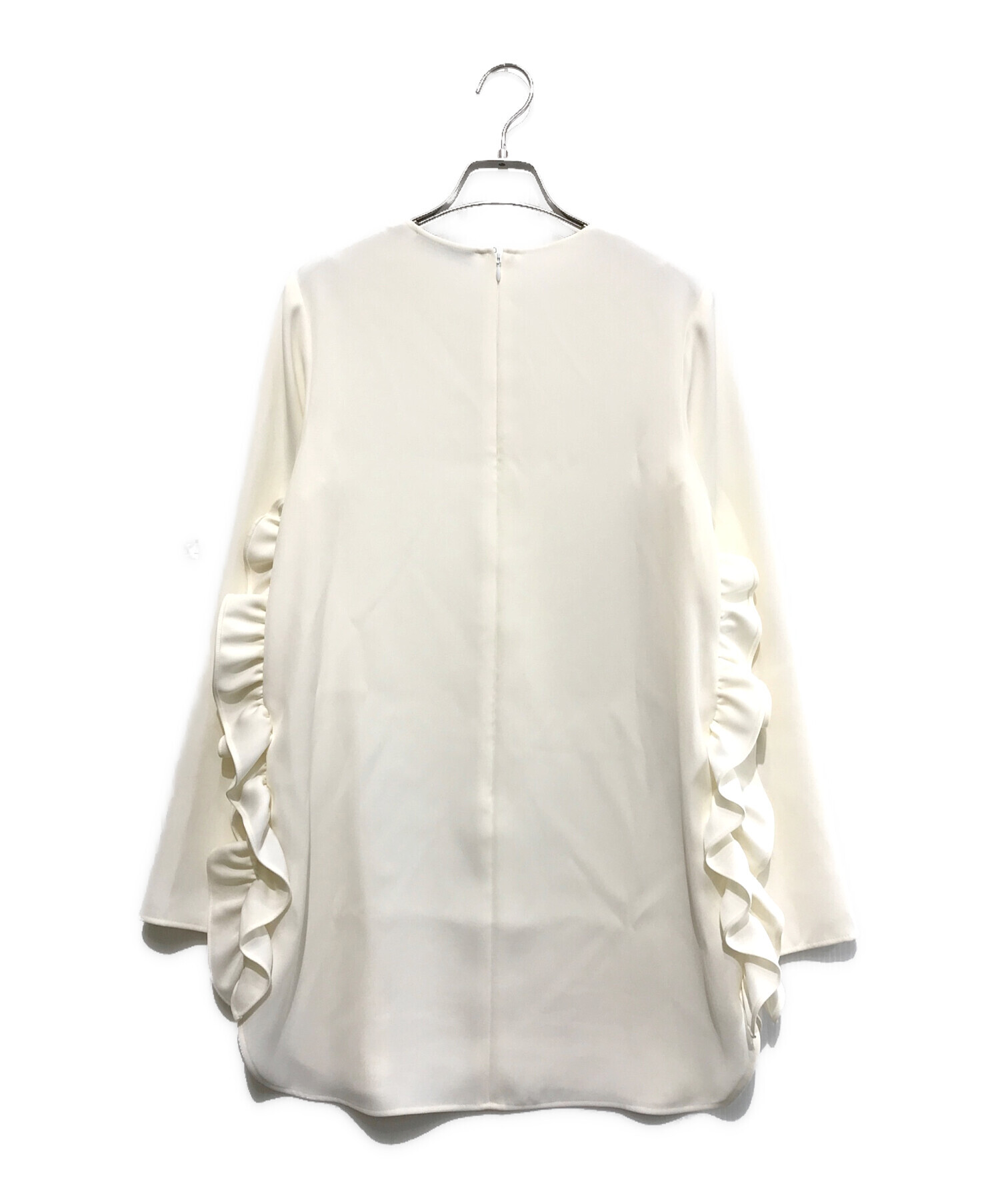 YOKO CHAN ホワイトラッフルブラウス