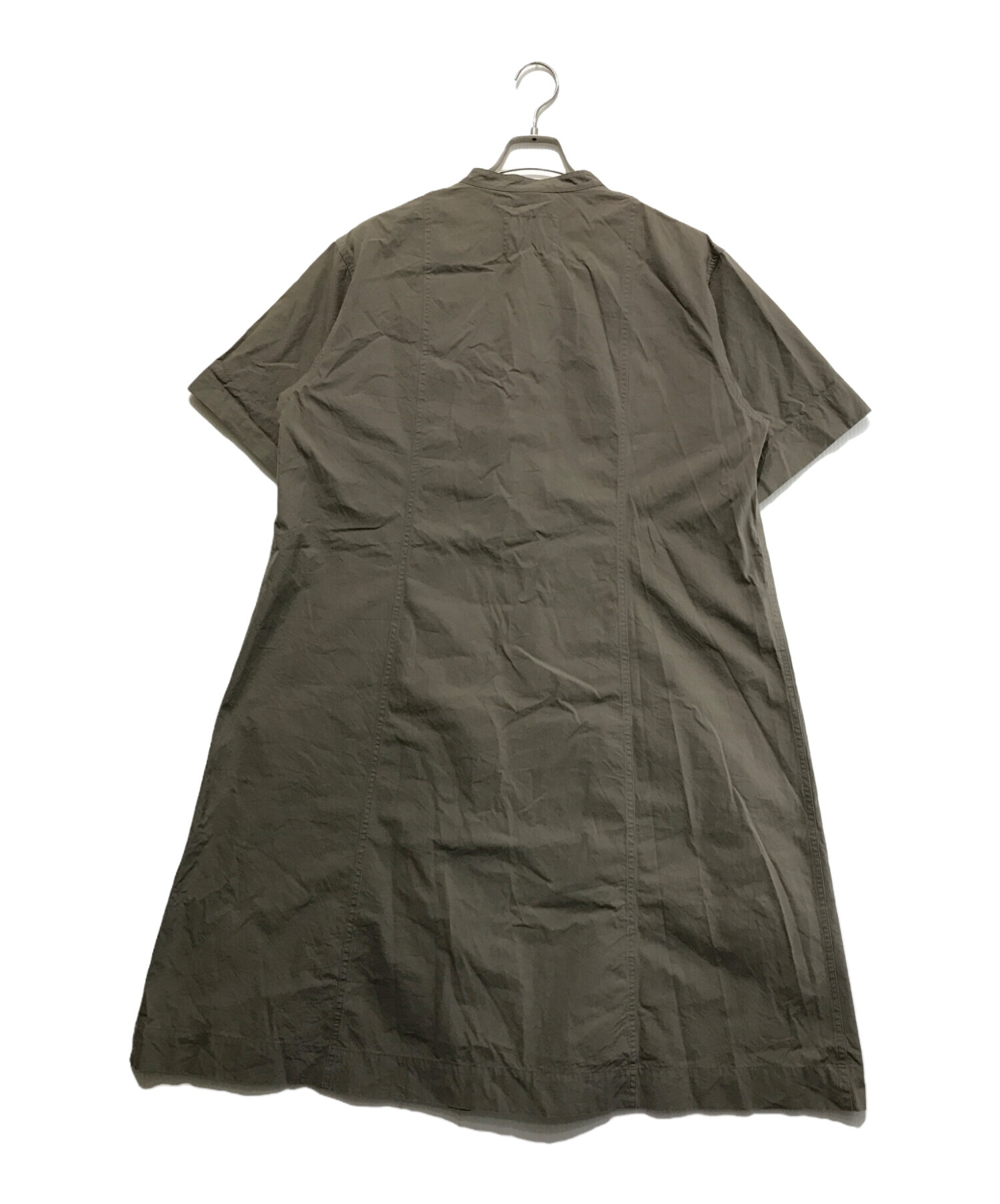 MHLカーキワンピース MHL.（エムエイチエル）シャツワンピース カーキ