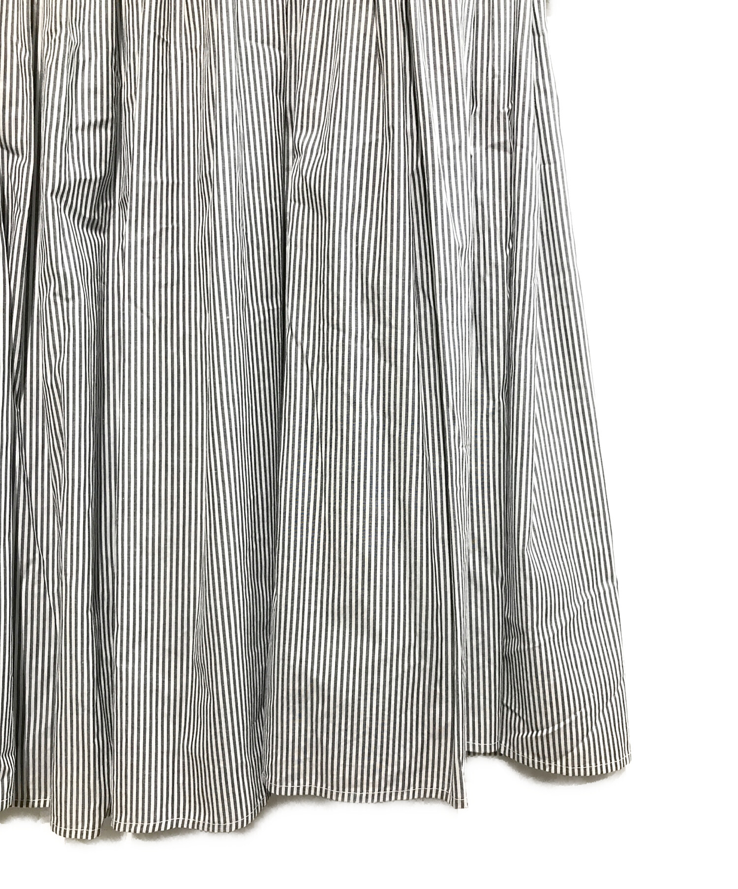 中古・古着通販】BEARDSLEY (ビアズリー) 先染めギャザーワンピース