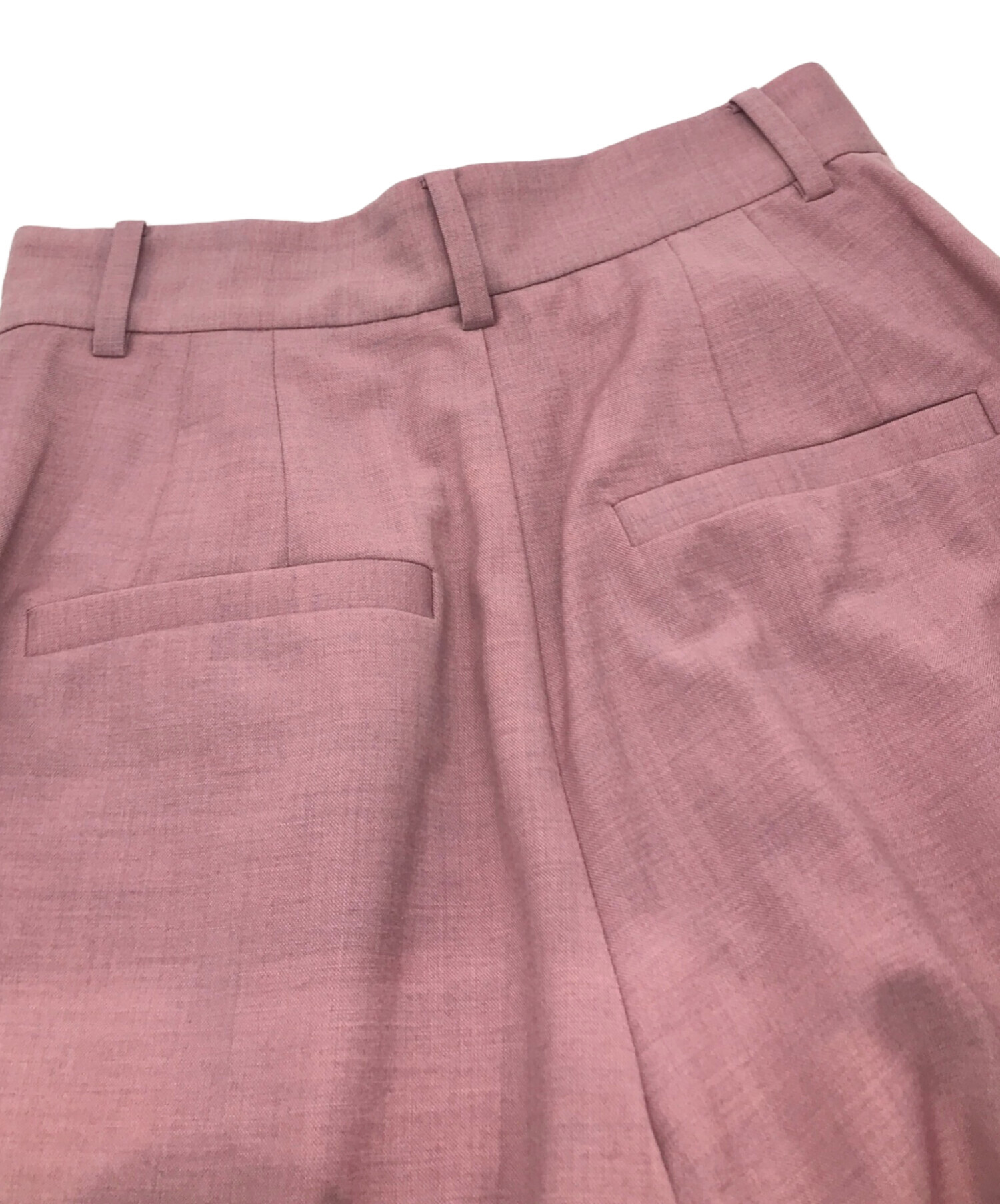 中古・古着通販】CLANE (クラネ) SEMI WIDE TUCK PANTS ピンク サイズ