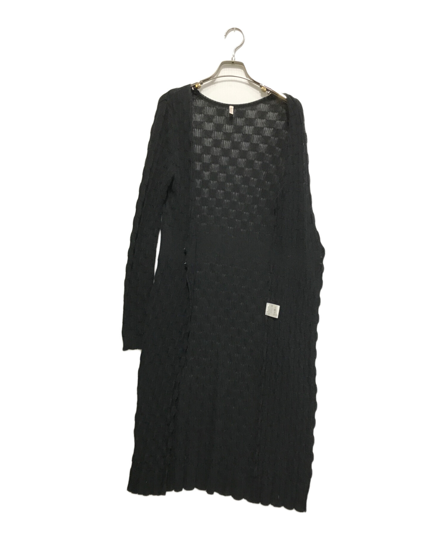 中古・古着通販】babaco (ババコ) ロングカーディガン ブラック 中古・古着通販】babaco (ババコ) ロングカーディガン ブラック