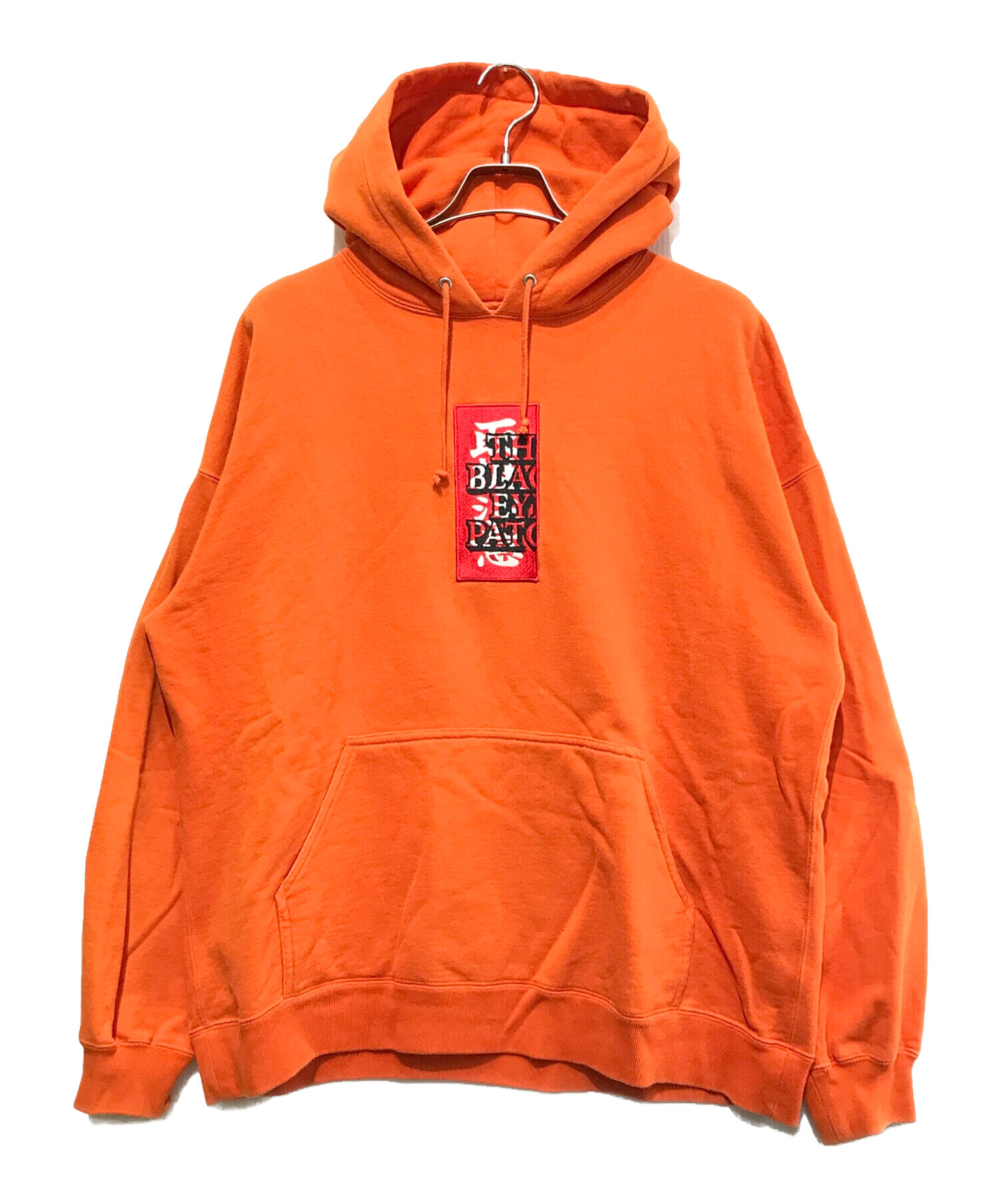 Black Eye Patch オレンジパーカー XL