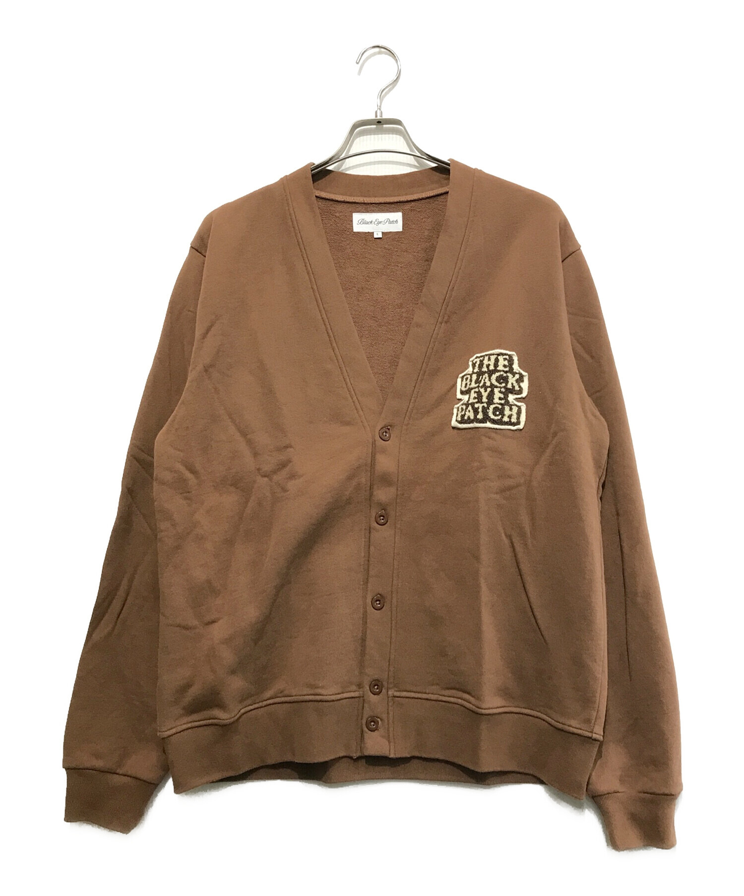 BlackEyePatch カーディガン ロゴパッチ付き スウェット 中古・古着通販】BlackEyePatch (ブラックアイパッチ) スウェット