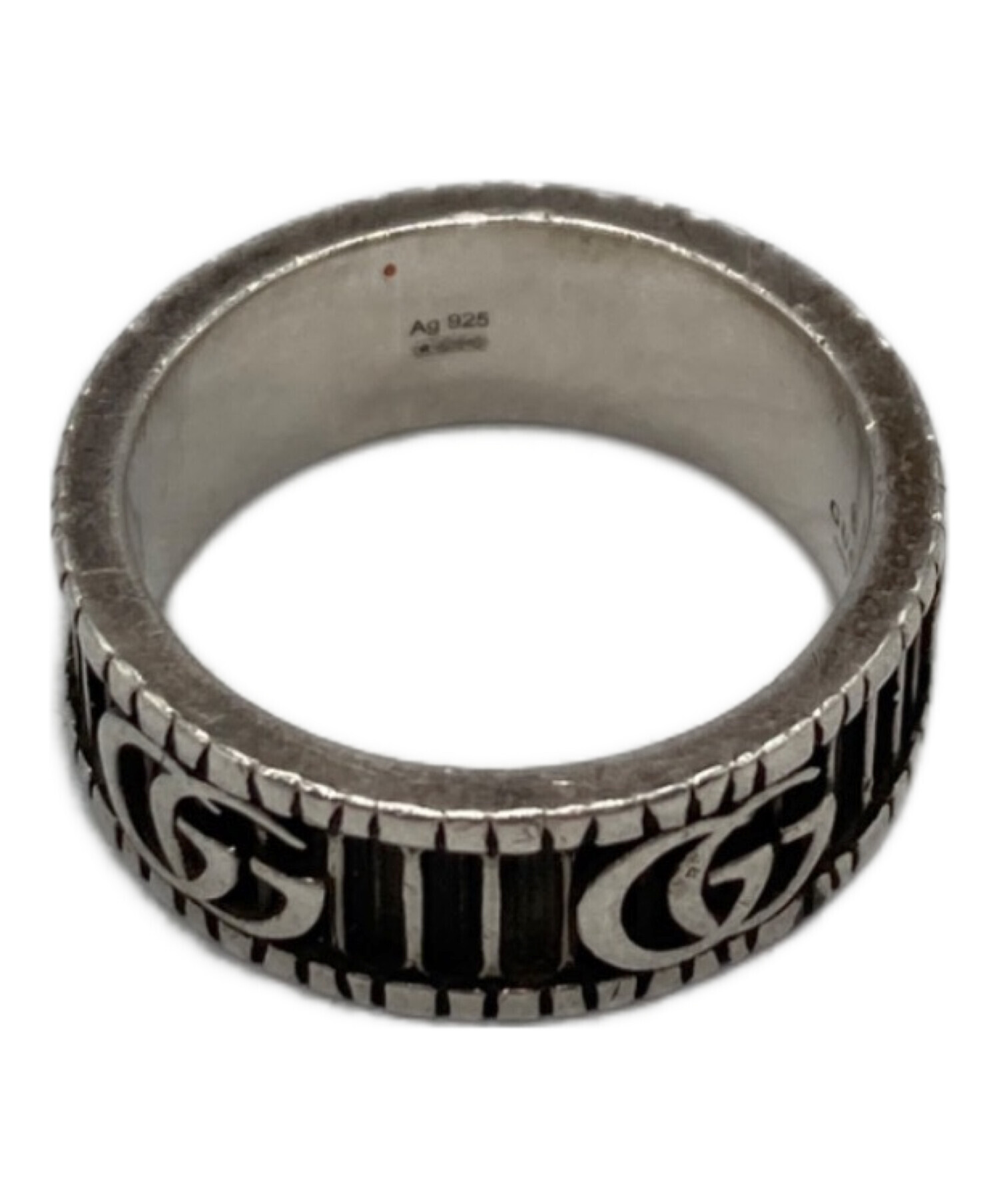 GUCCI ダブルG シルバー リング18号