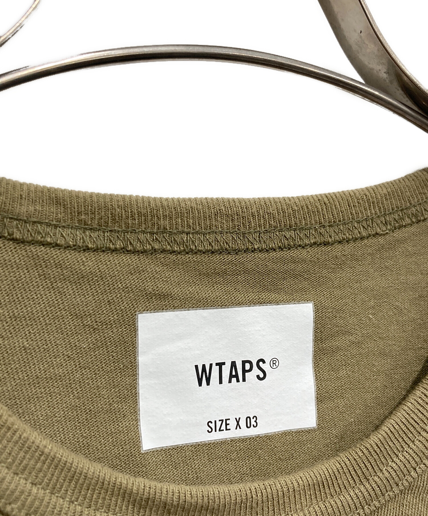 中古・古着通販】WTAPS (ダブルタップス) COLLEGE SS TEE OLIVE DRAB T