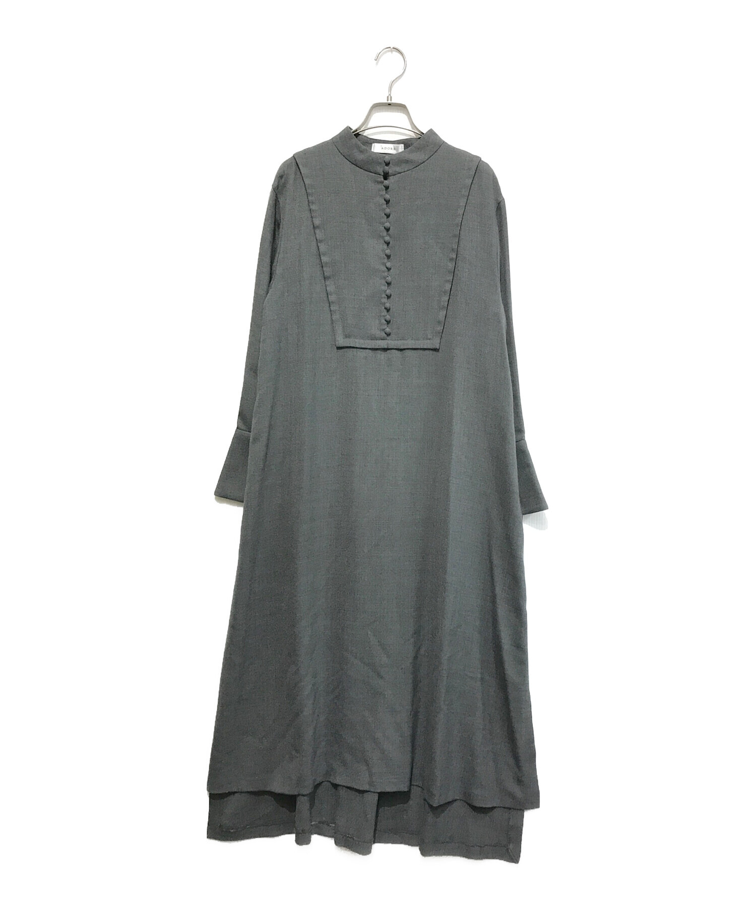 ADORE 新品タグ付き グレーワンピース ADORE】ワンピース グレー セール】 ◇マルチタフタコンビネゾン