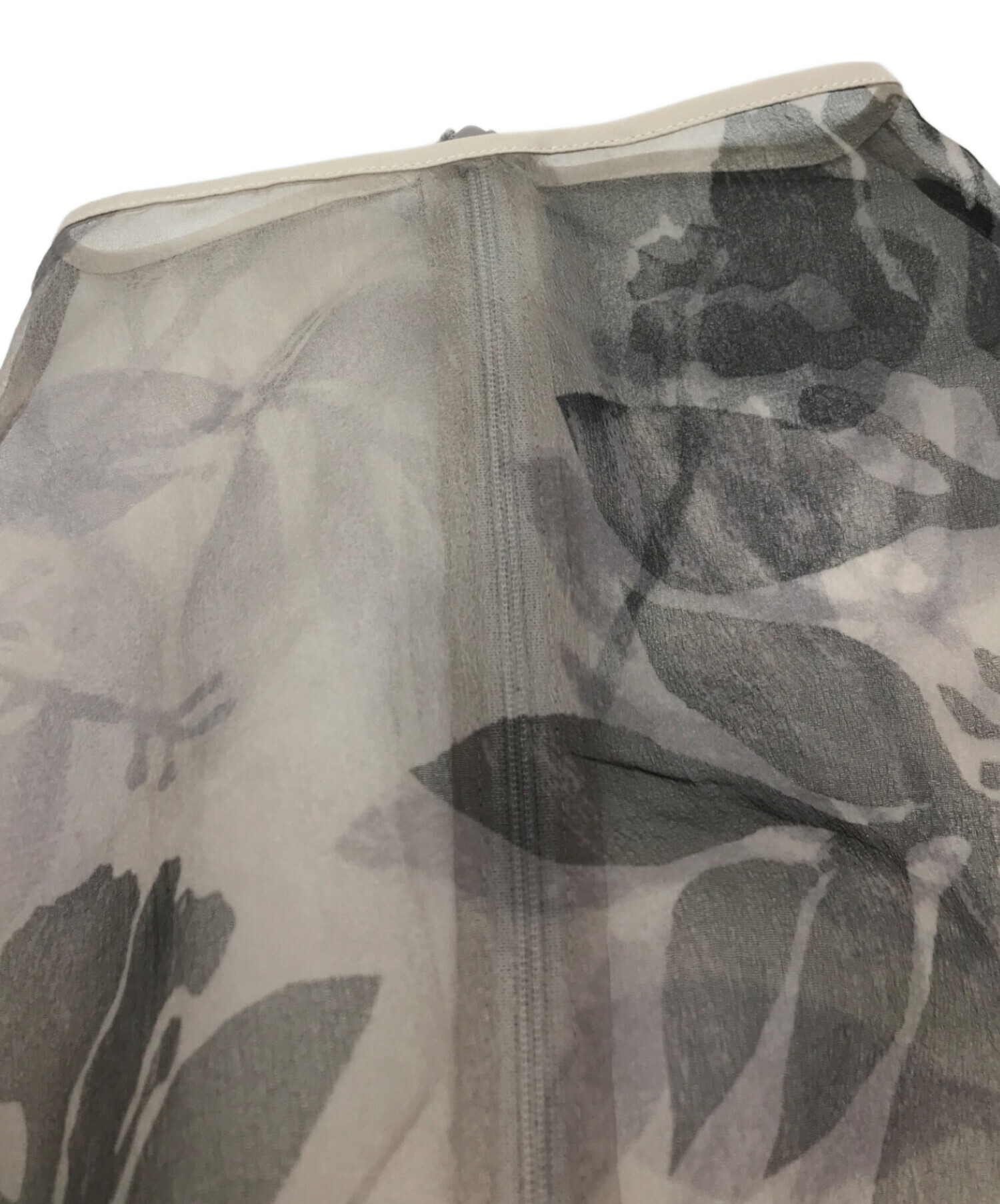 中古・古着通販】Ameri (アメリ) MEDI ROLLER ART SHEER TOP グレー 