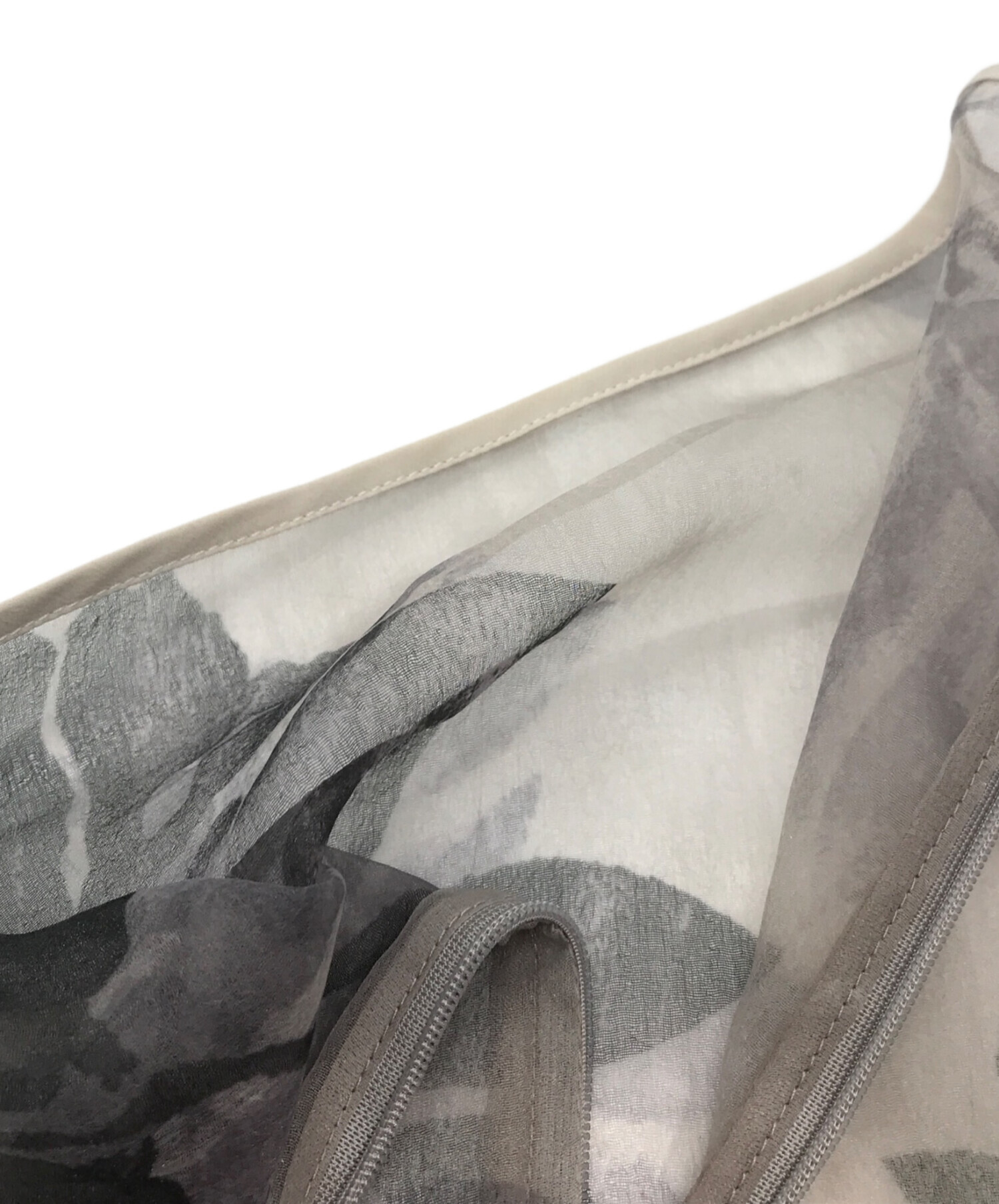中古・古着通販】Ameri (アメリ) MEDI ROLLER ART SHEER TOP グレー 