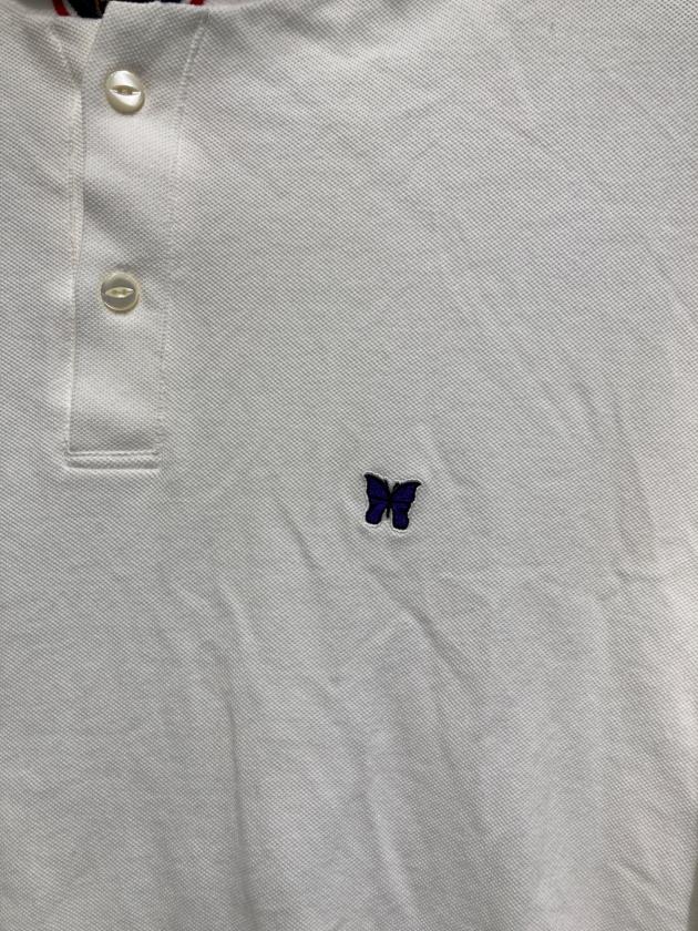 新品　ポロシャツ　XL　ホワイト　ニードルス　ニードルズ　needles 新品 ポロシャツ XL ホワイト ニードルス ニードルズ needles