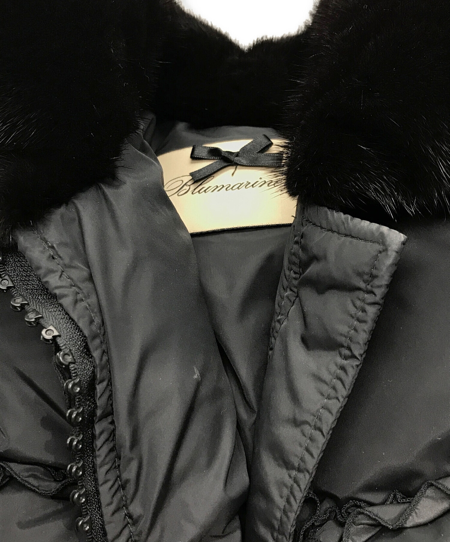 中古・古着通販】BLUMARINE (ブルマリン) ミンクファー付きダウン 