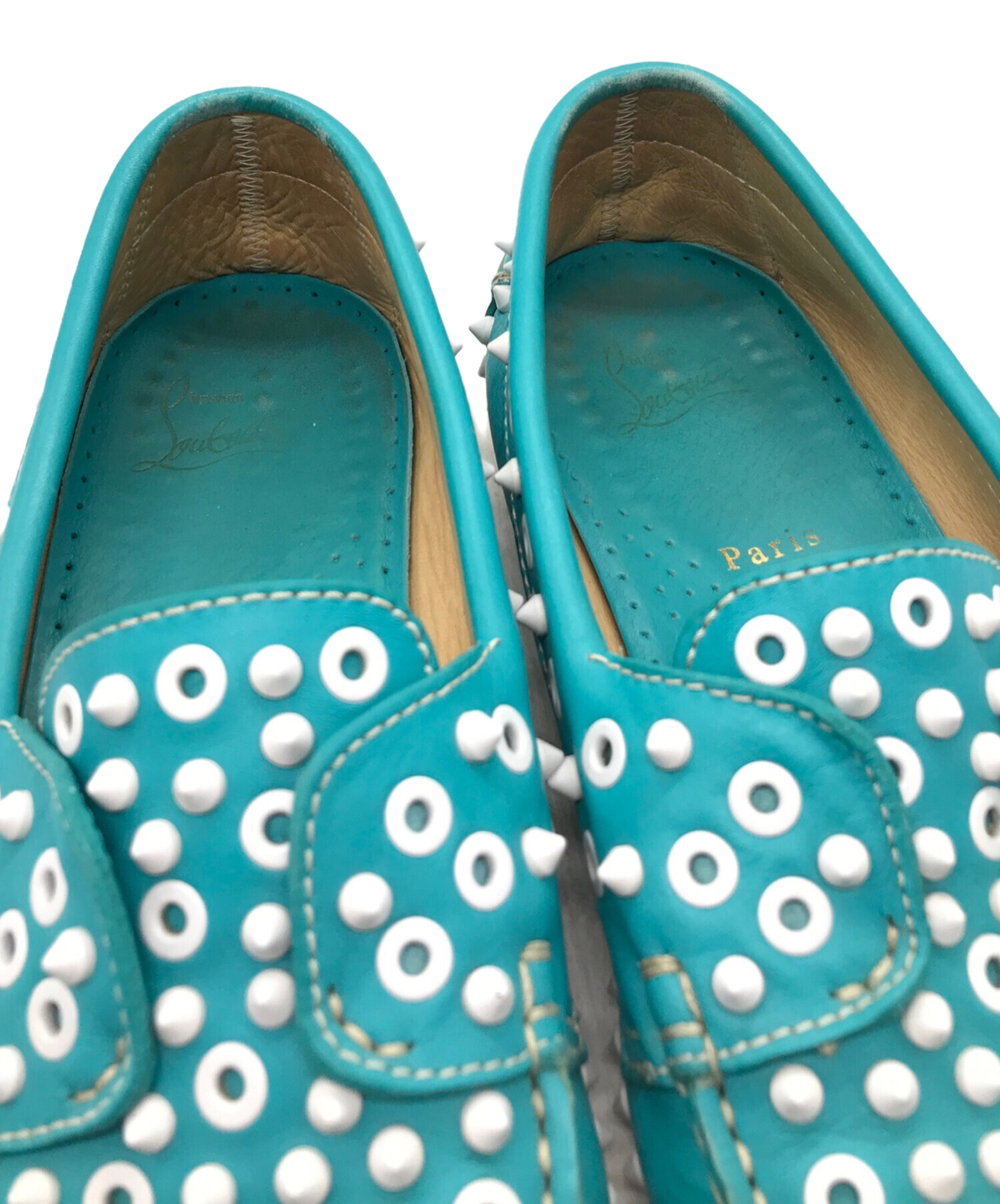 クリスチャンルブタン YACHT SPIKES FLAT CALFデッキシューズ クリスチャンルブタン YACHT SPIKES FLAT CALFデッキシューズ CHRISTIAN