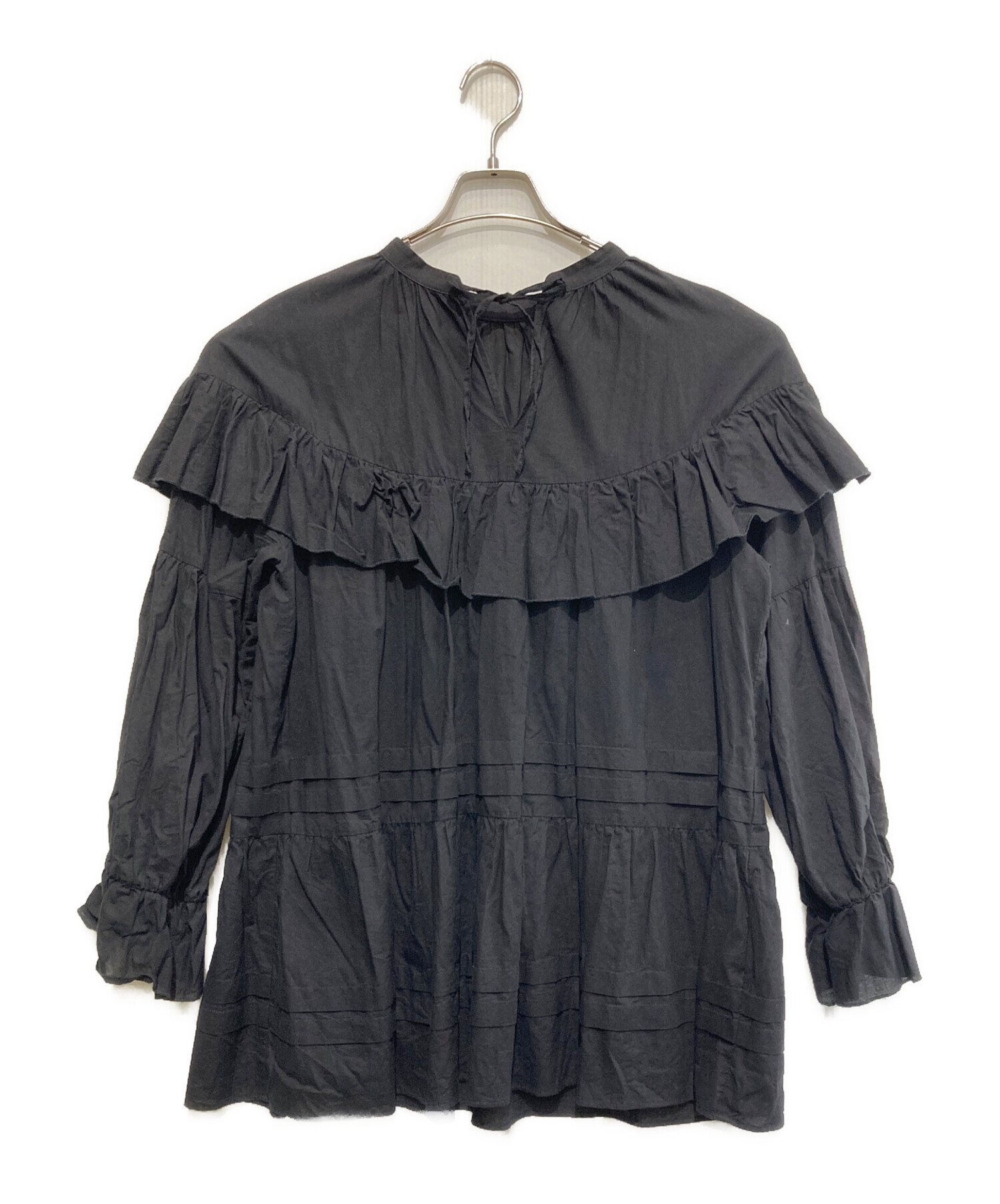 中古・古着通販】AMERI (アメリ) MEDI 2WAY COTTON FRILL TUNIC BLOUSE 