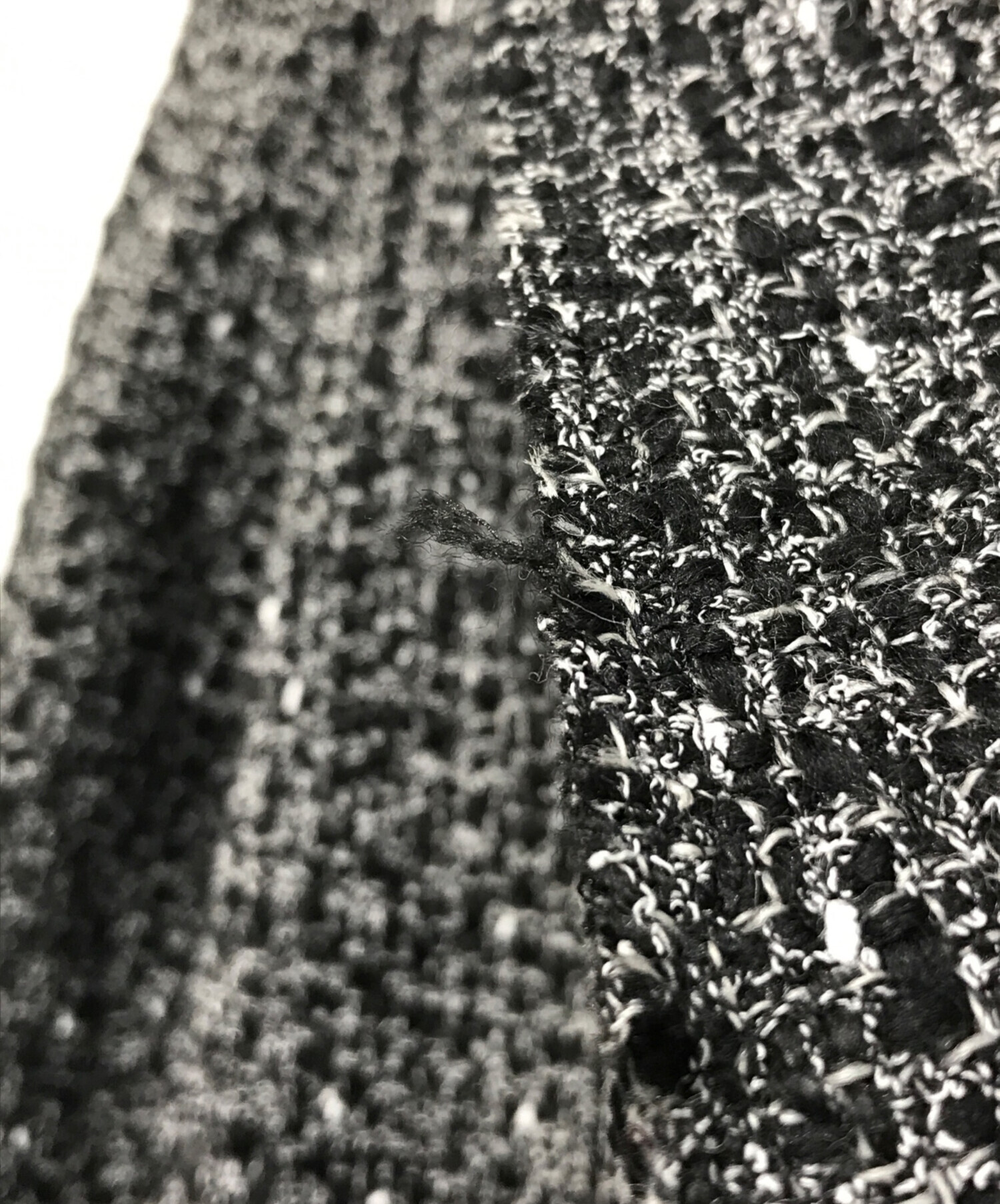 中古・古着通販】theory (セオリー) ツイードコート ブラック サイズ:2