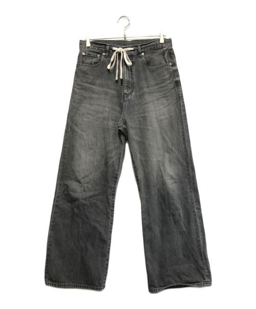 正規品　ウィムガゼット　ドロストデニム　グレー　38 Whim Gazette(ウィム ガゼット)｜ドロストデニムパンツ/ブルー の通販