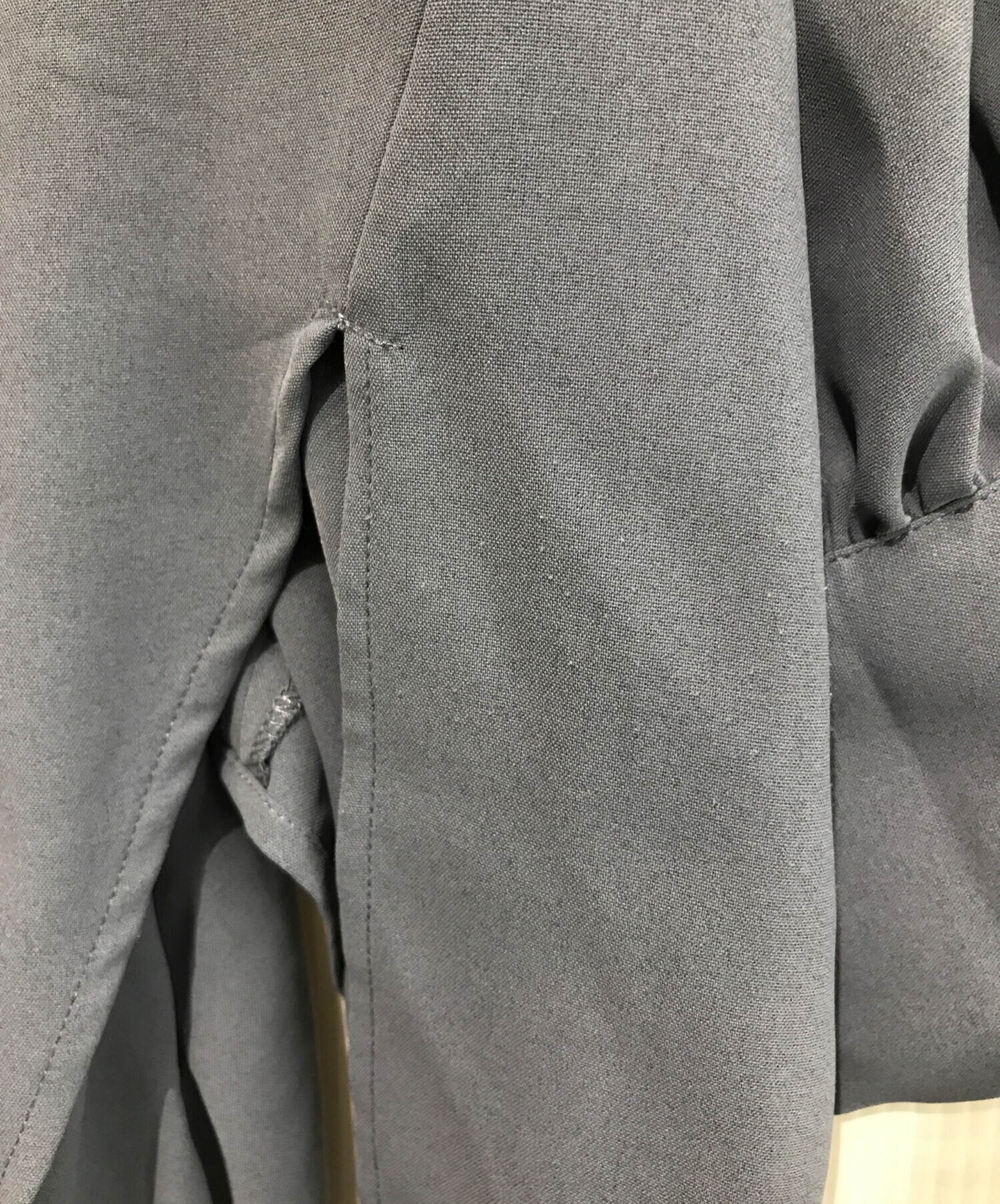 【新品】  CADUNE / カデュネ | セットアップ シャツ ブラウス / リブ ニット 切替 ギャザー ロング ワンピース | 36 | ブラック | レディース 新品】 CADUNE / カデュネ | セットアップ シャツ ブラウス リブ